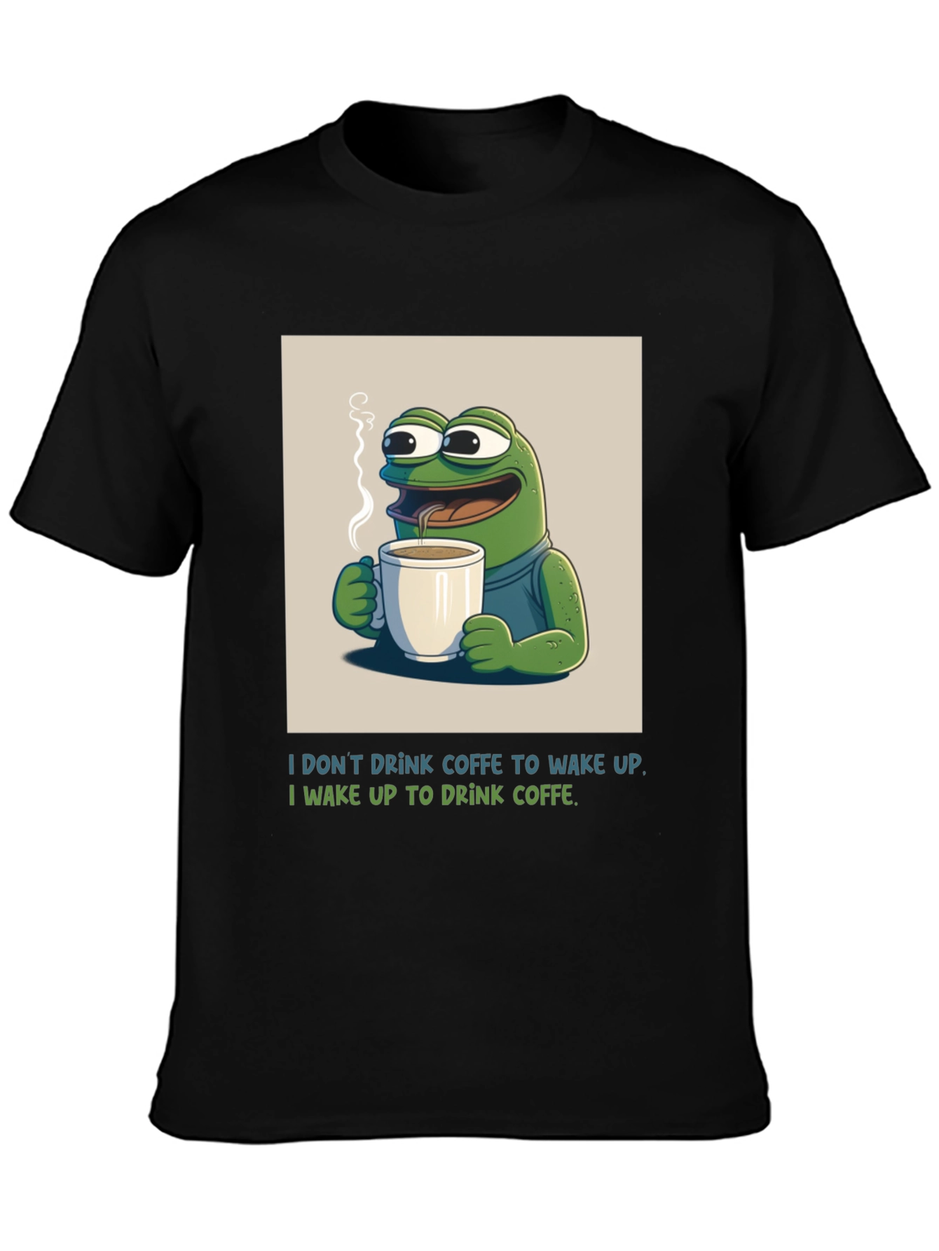 Funny Frog Coffee T-Shirt