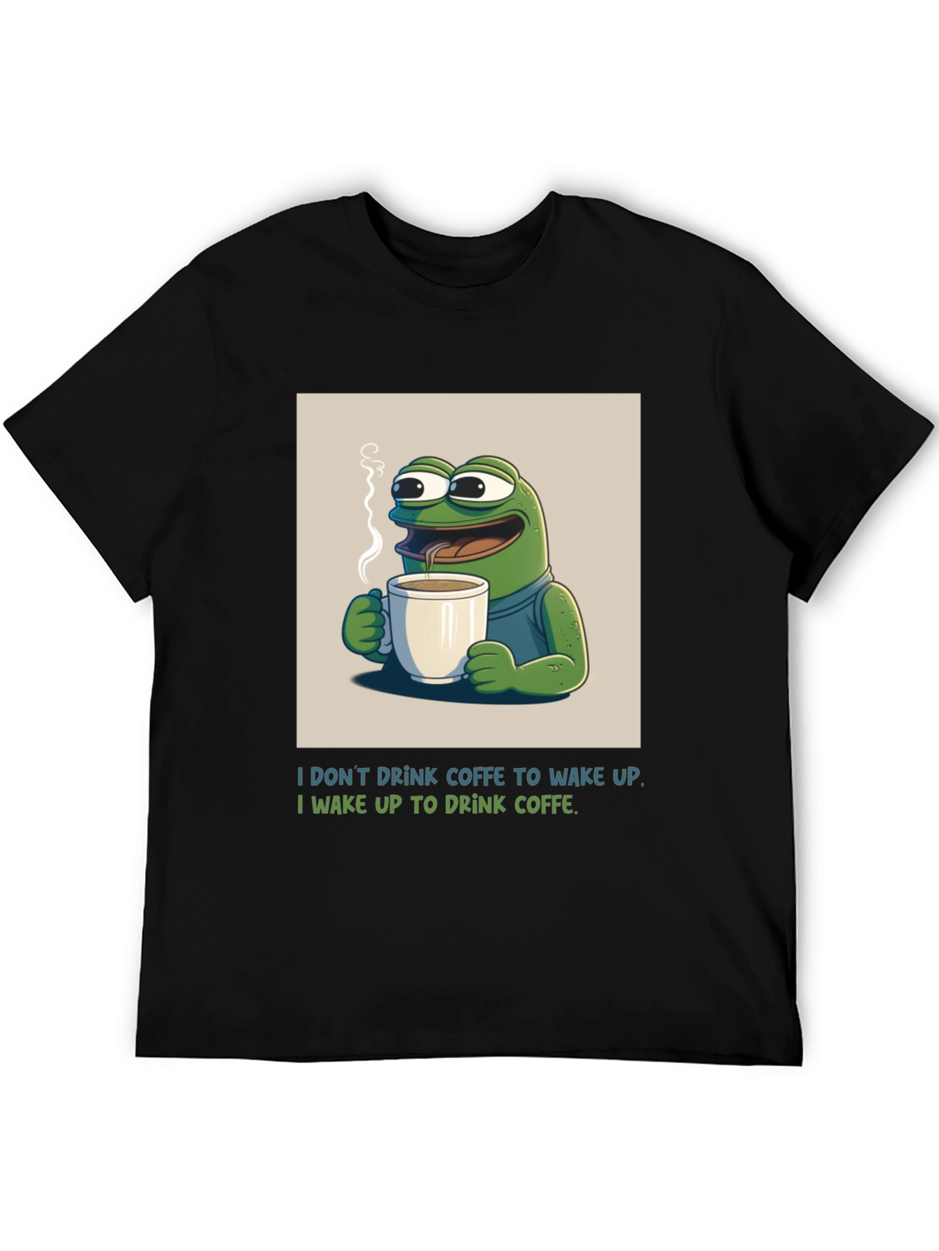 Funny Frog Coffee T-Shirt