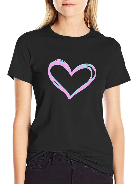 Heart Graphic Tee - Stylish Casual Wear