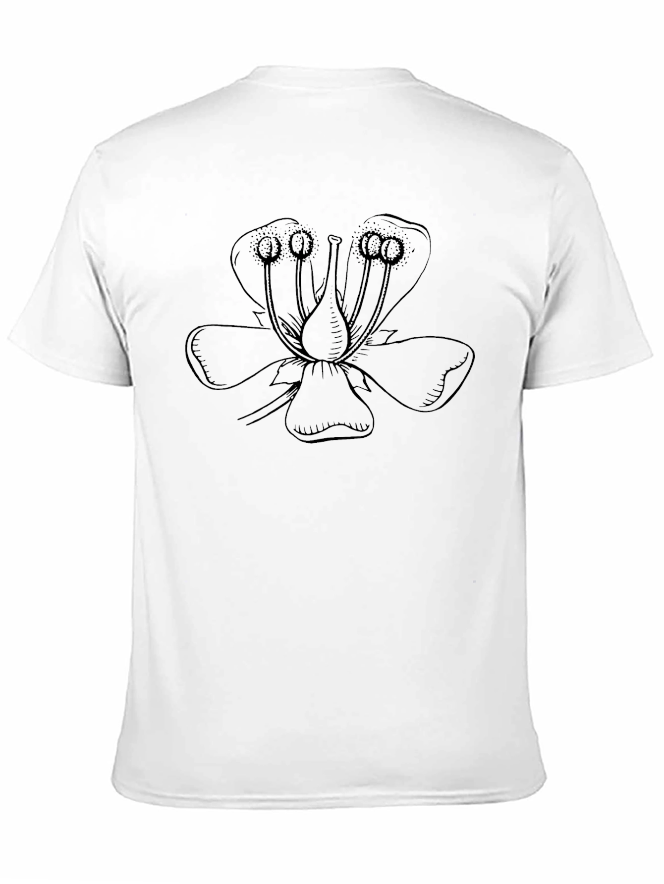 Black Floral Graphic Tee - Stylish & Unique