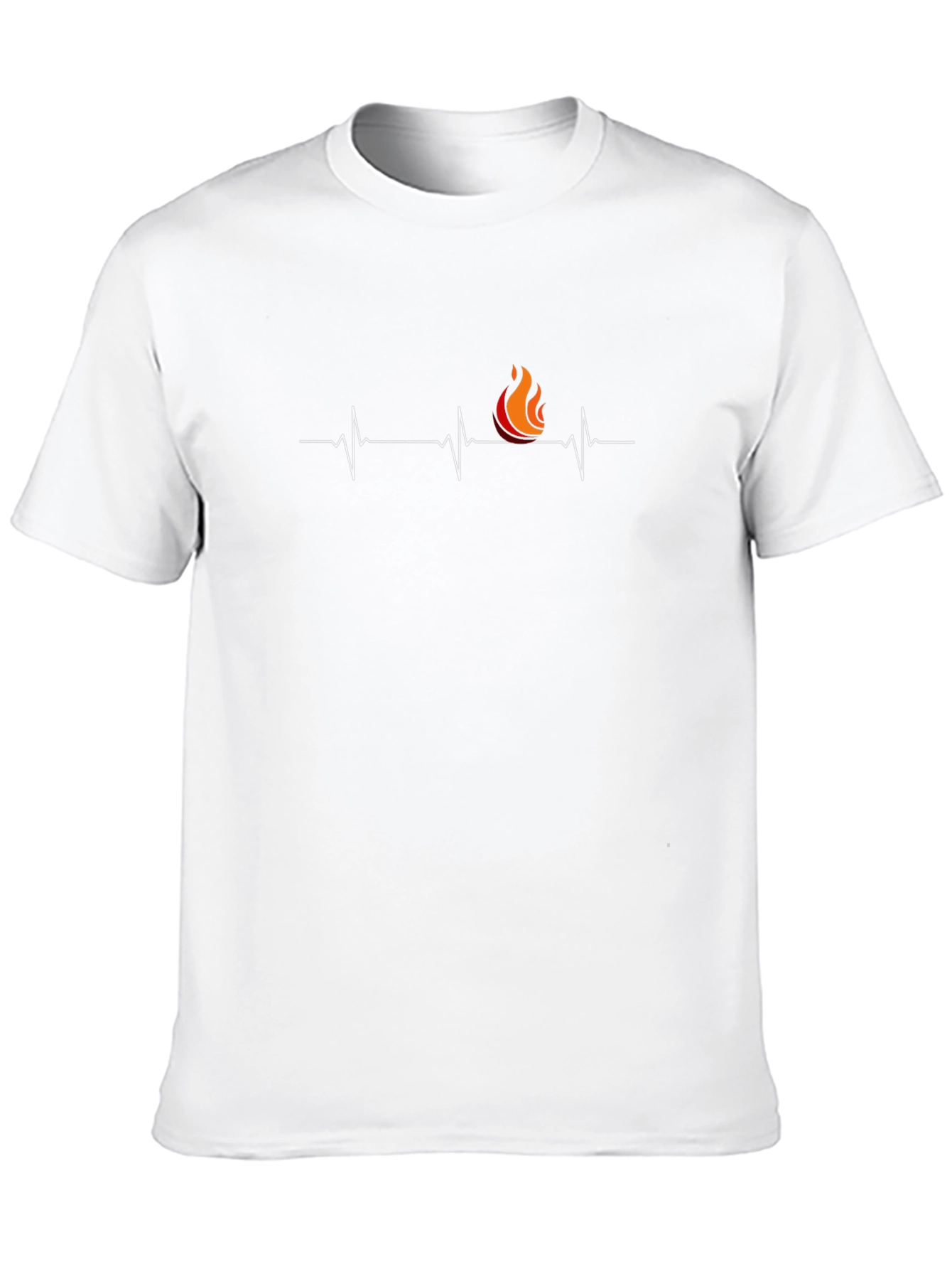 Heartbeat Fire Black T-Shirt