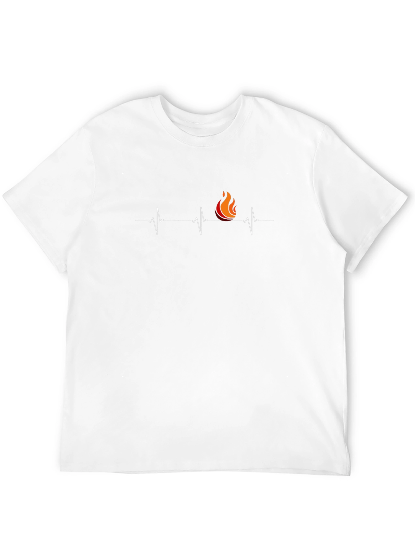 Heartbeat Fire Black T-Shirt