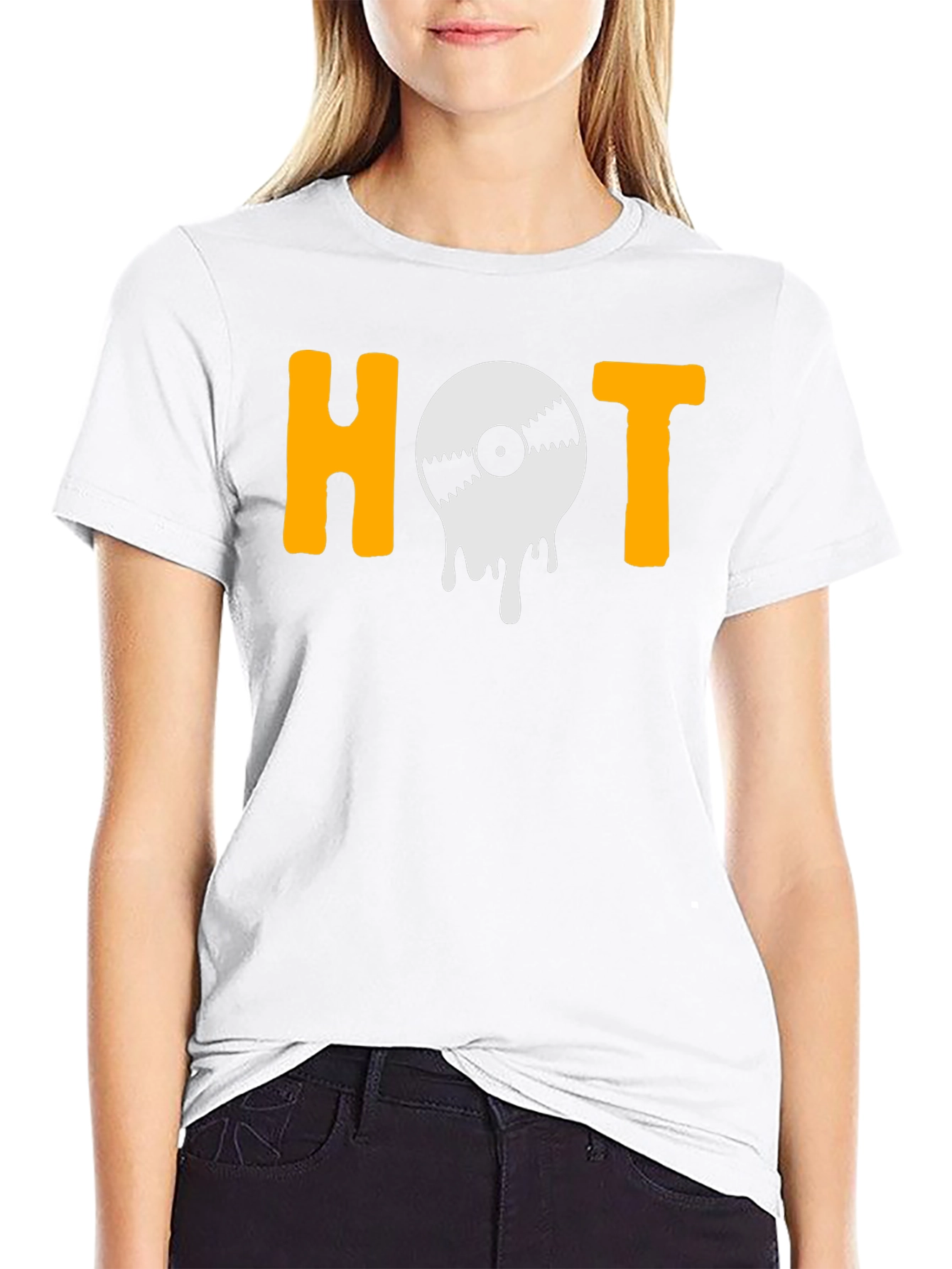 Hot Vinyl Graphic T-Shirt - Music Lover Tee