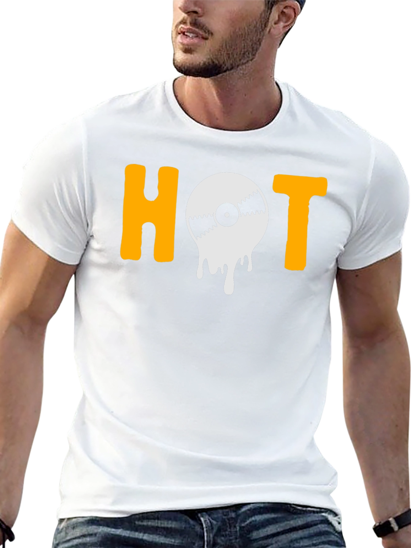 Hot Vinyl Graphic T-Shirt - Music Lover Tee