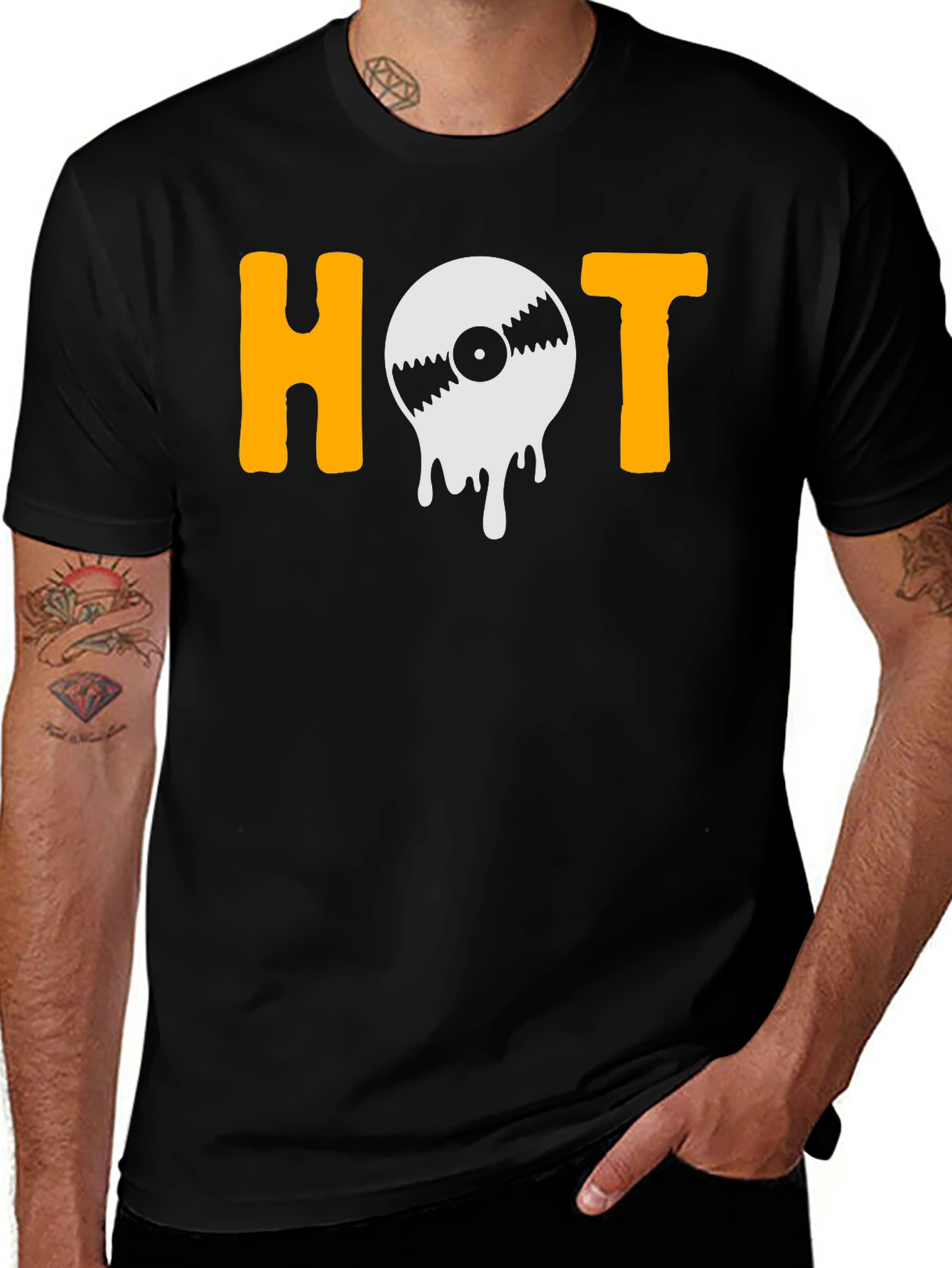 Hot Vinyl Graphic T-Shirt - Music Lover Tee
