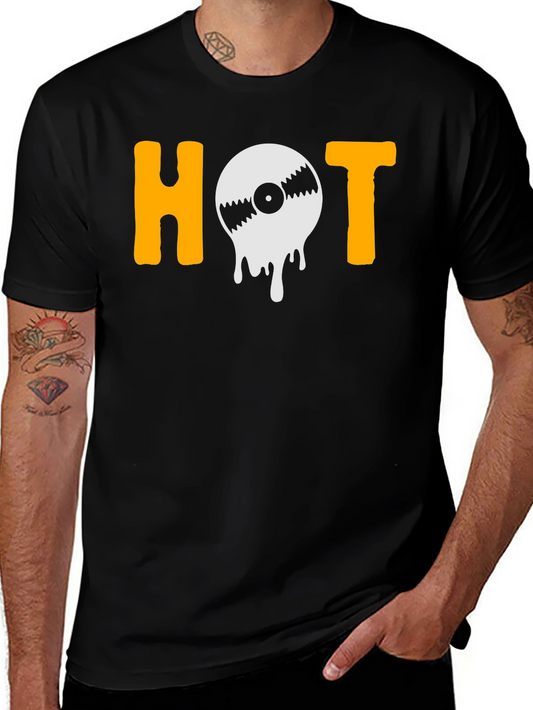 Hot Vinyl Graphic T-Shirt - Music Lover Tee