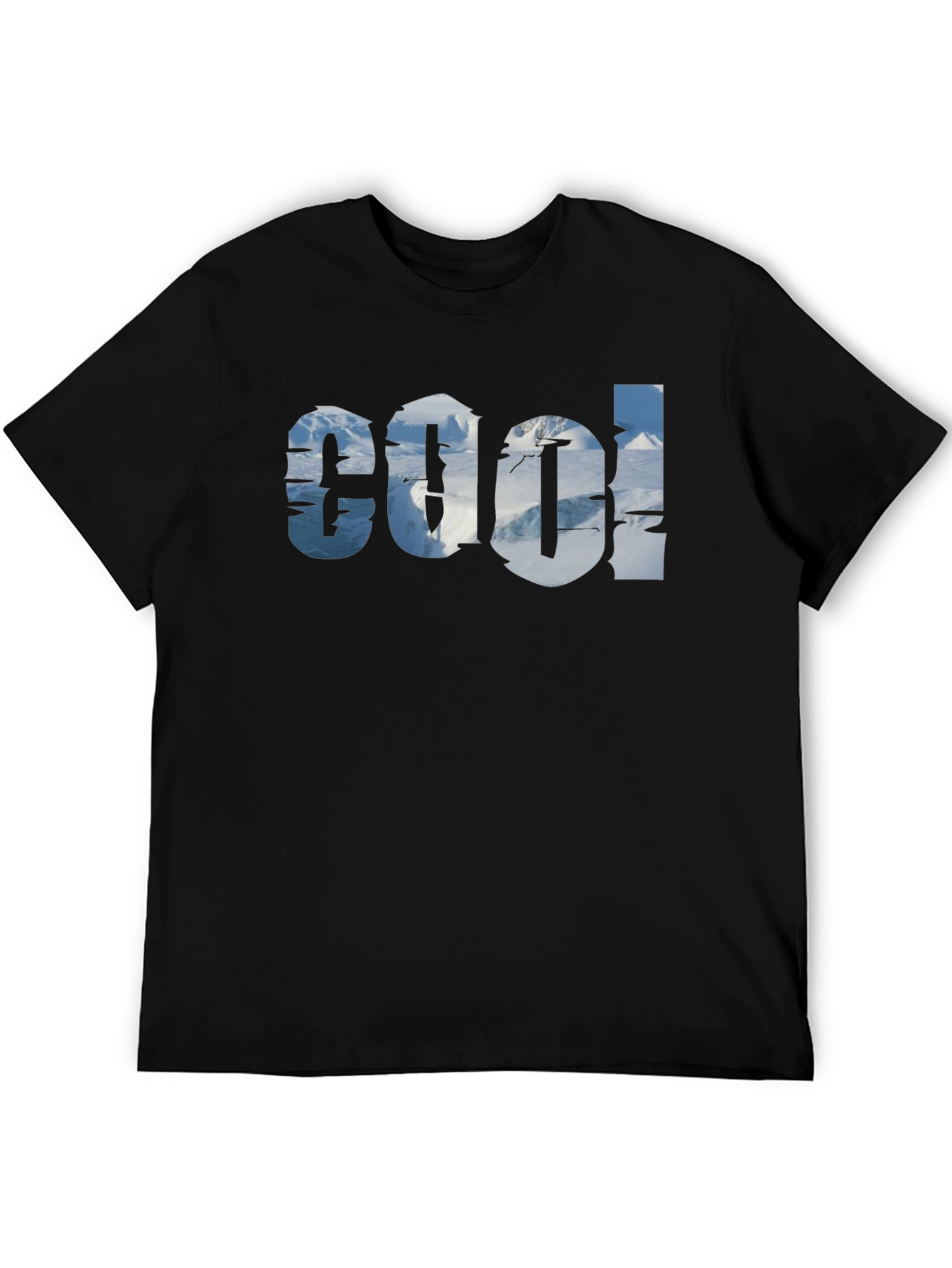 Cool Mountain Graphic Tee - Black