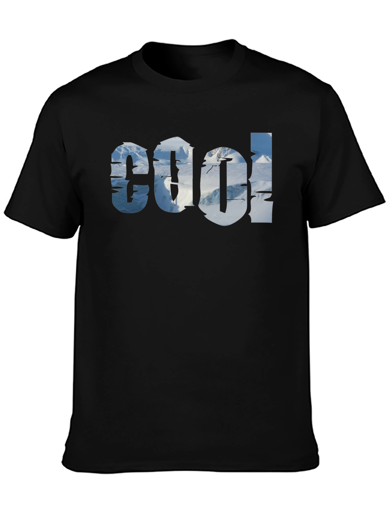 Cool Mountain Graphic Tee - Black
