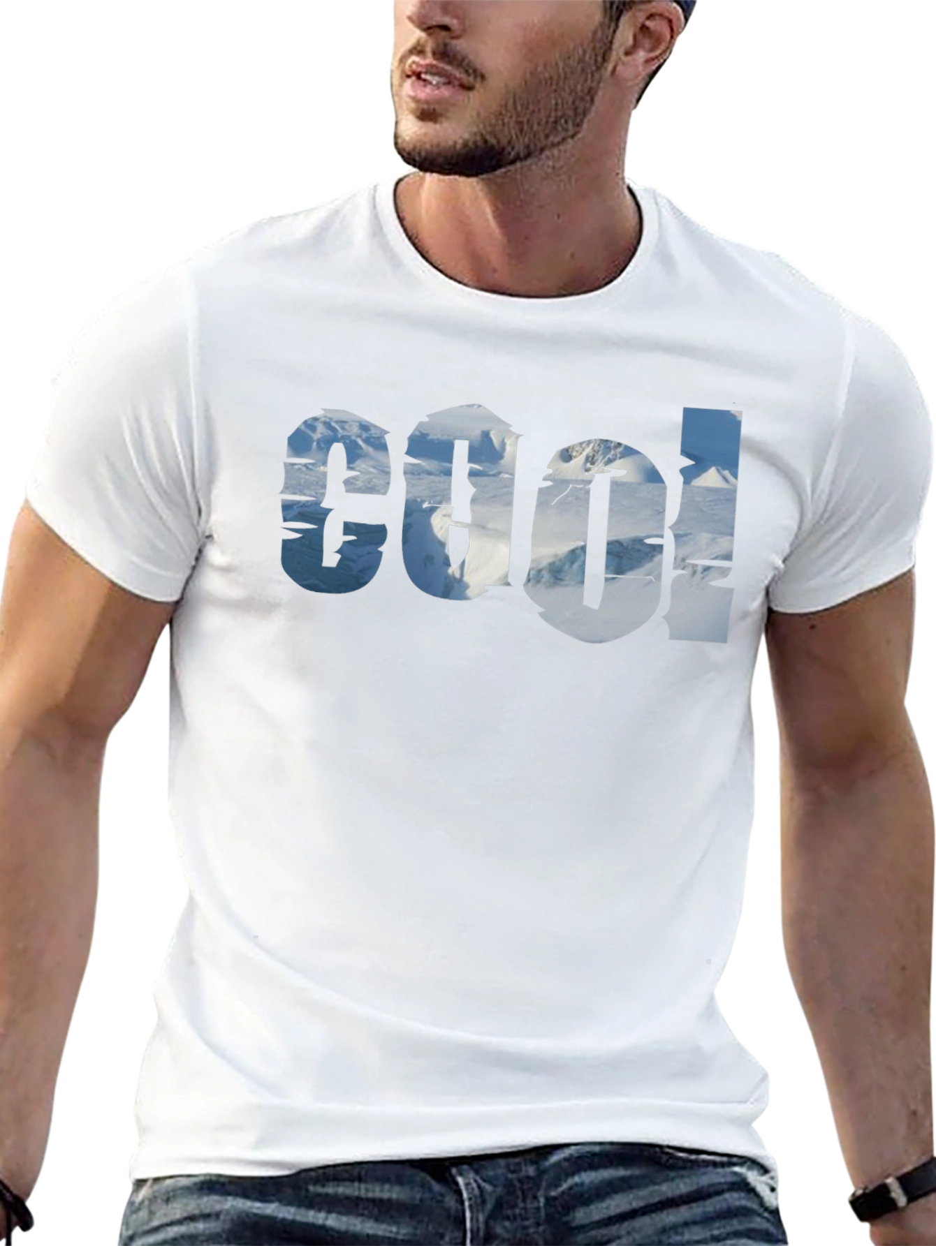Cool Mountain Graphic Tee - Black