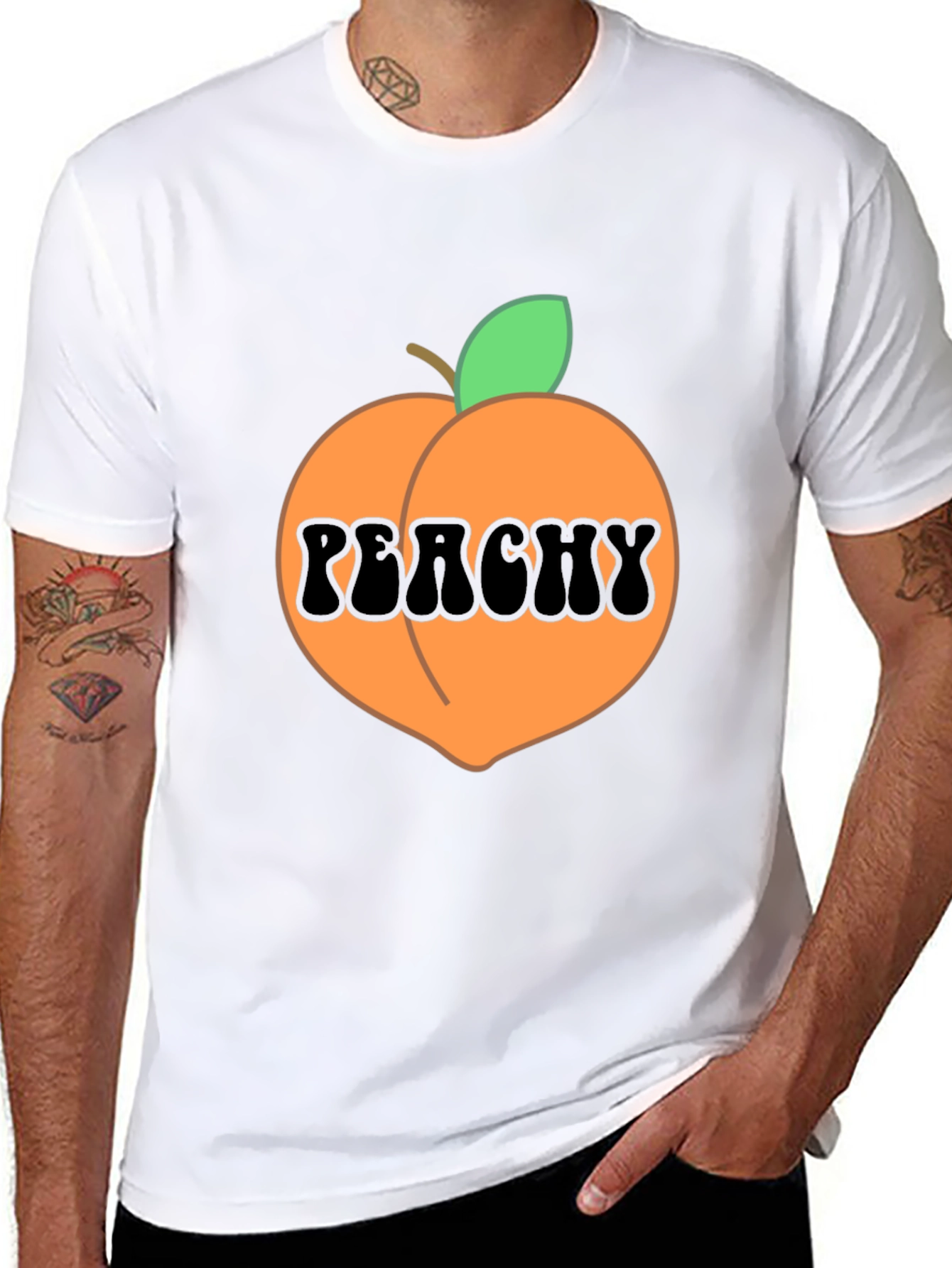 Peachy Graphic T-Shirt - Fun & Trendy