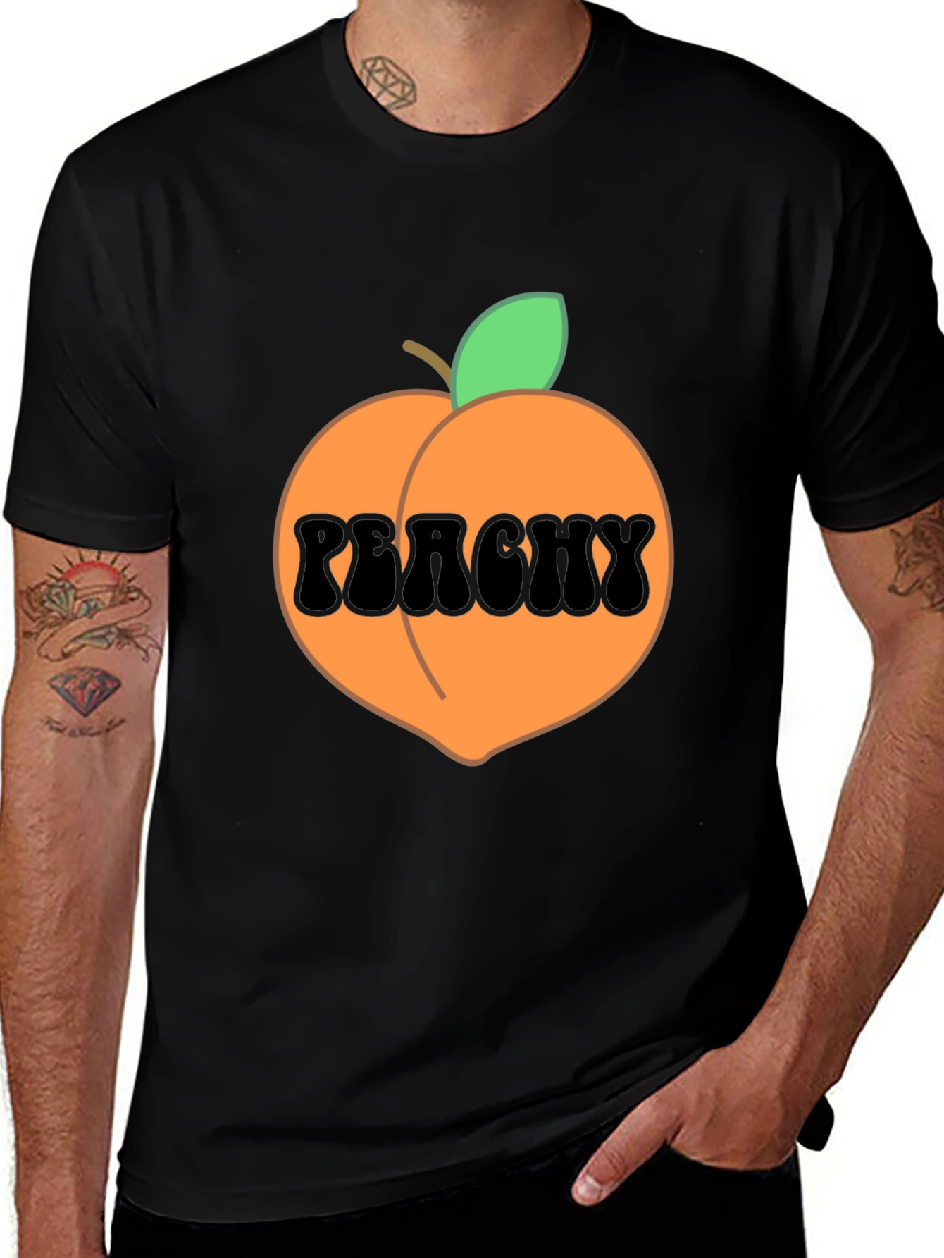 Peachy Graphic T-Shirt - Fun & Trendy