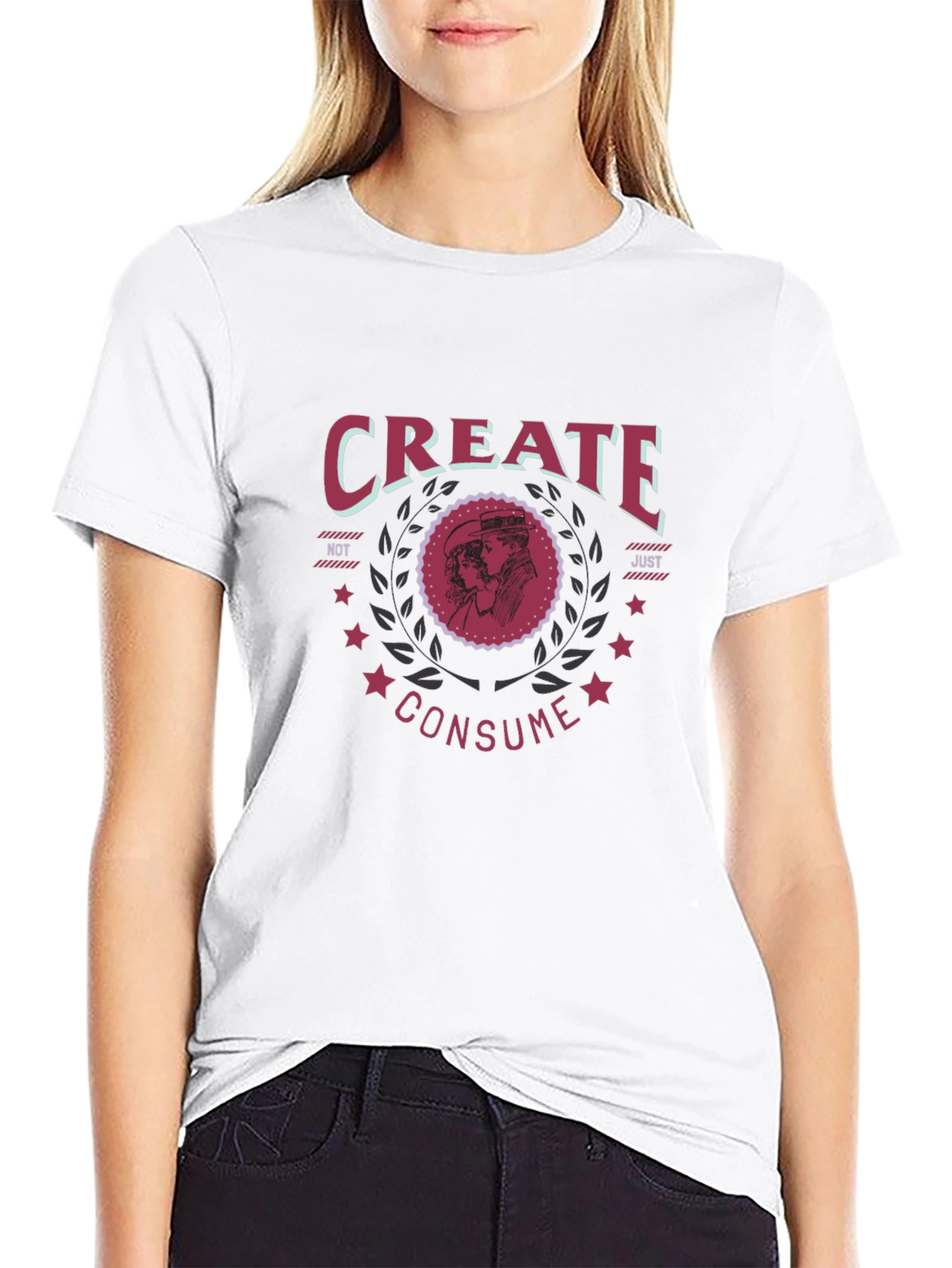Create Dont Consume Black T-Shirt