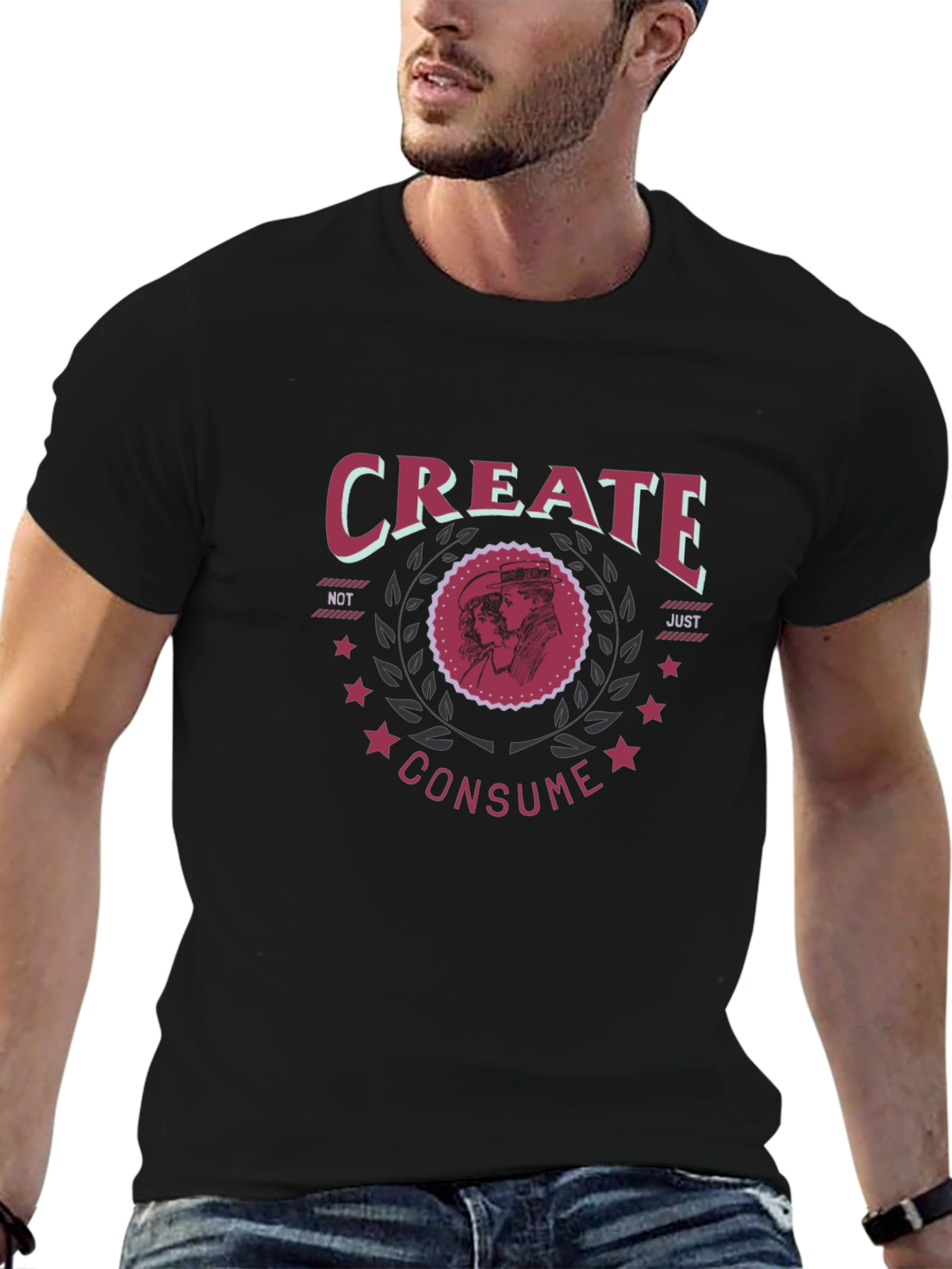 Create Dont Consume Black T-Shirt