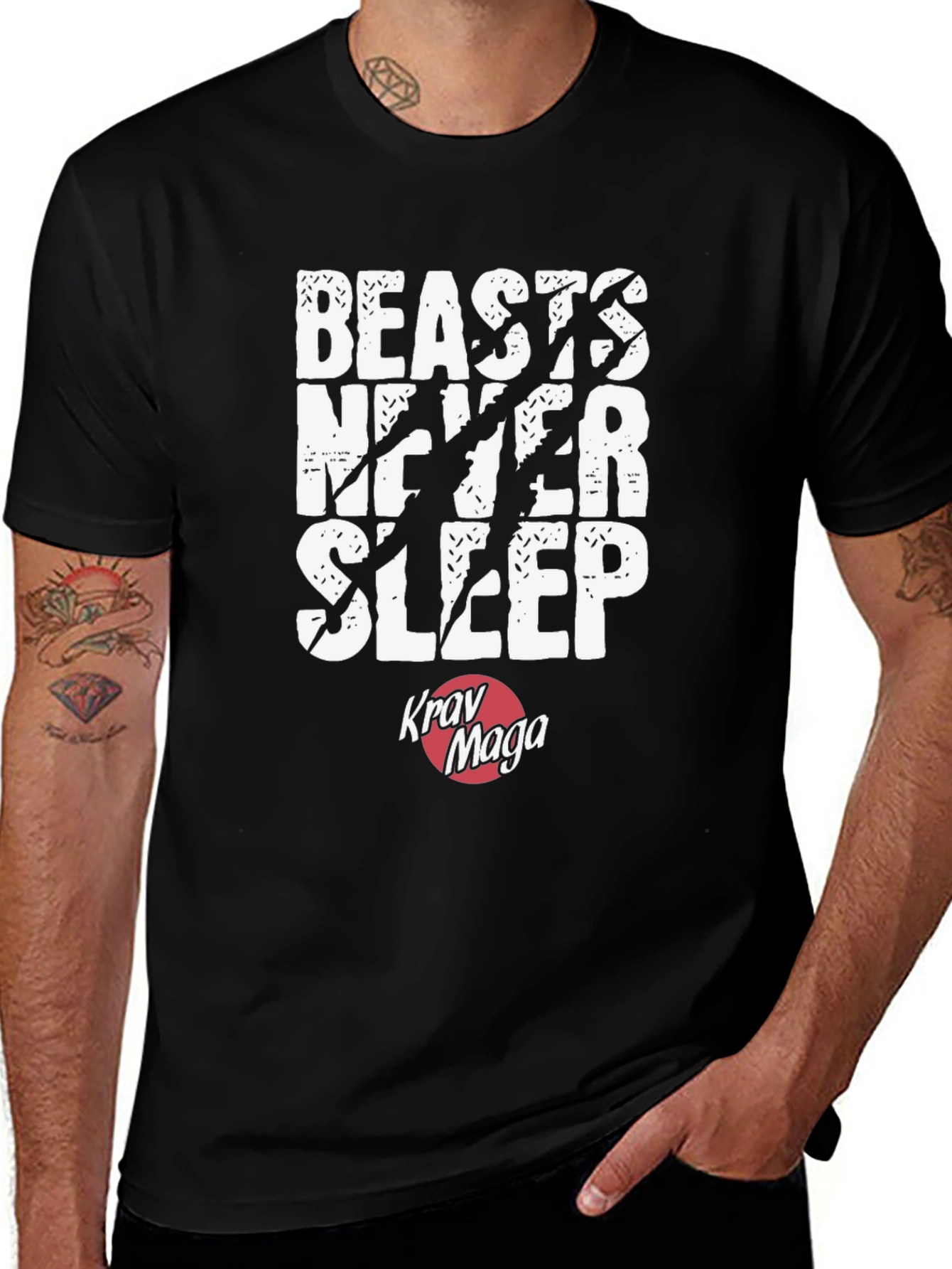 Beasts Never Sleep Krav Maga T-Shirt
