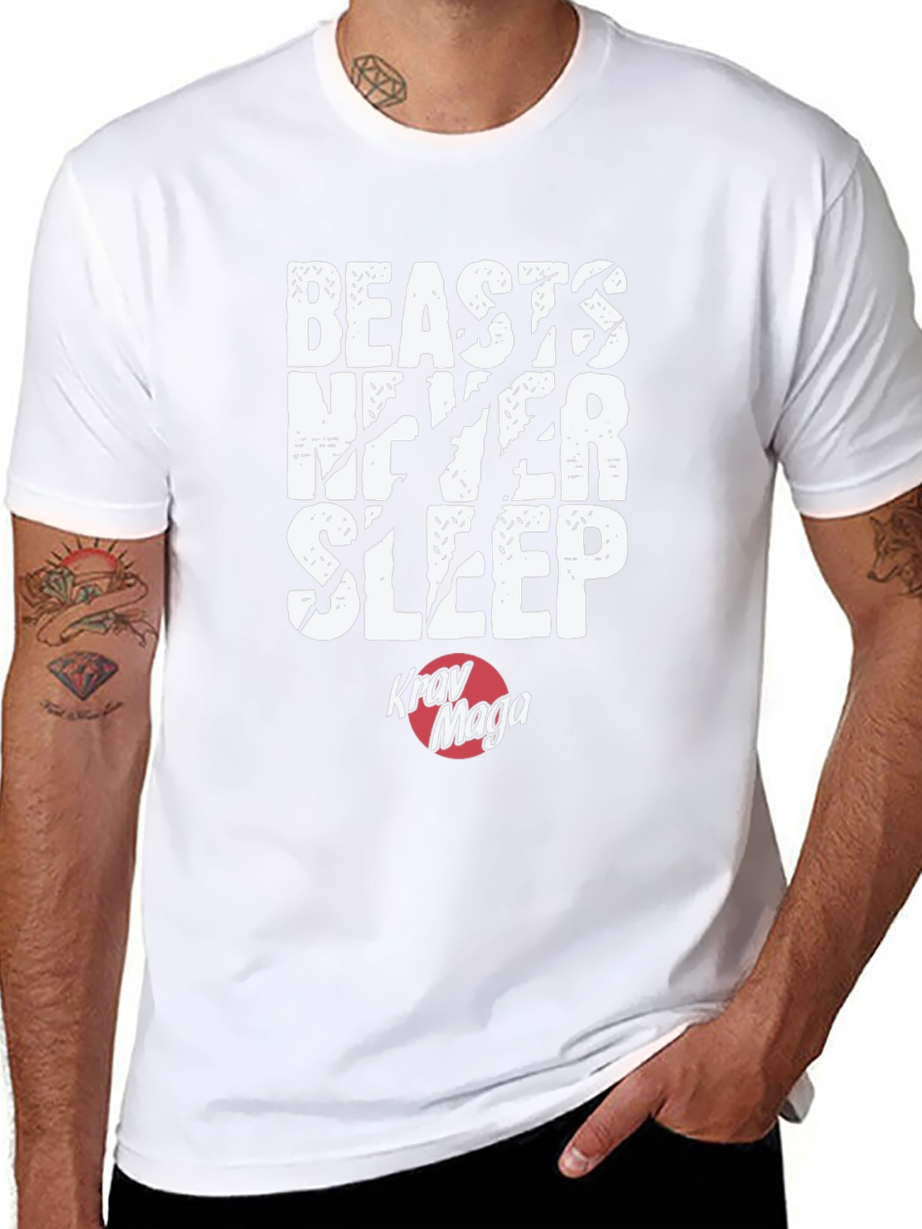 Beasts Never Sleep Krav Maga T-Shirt