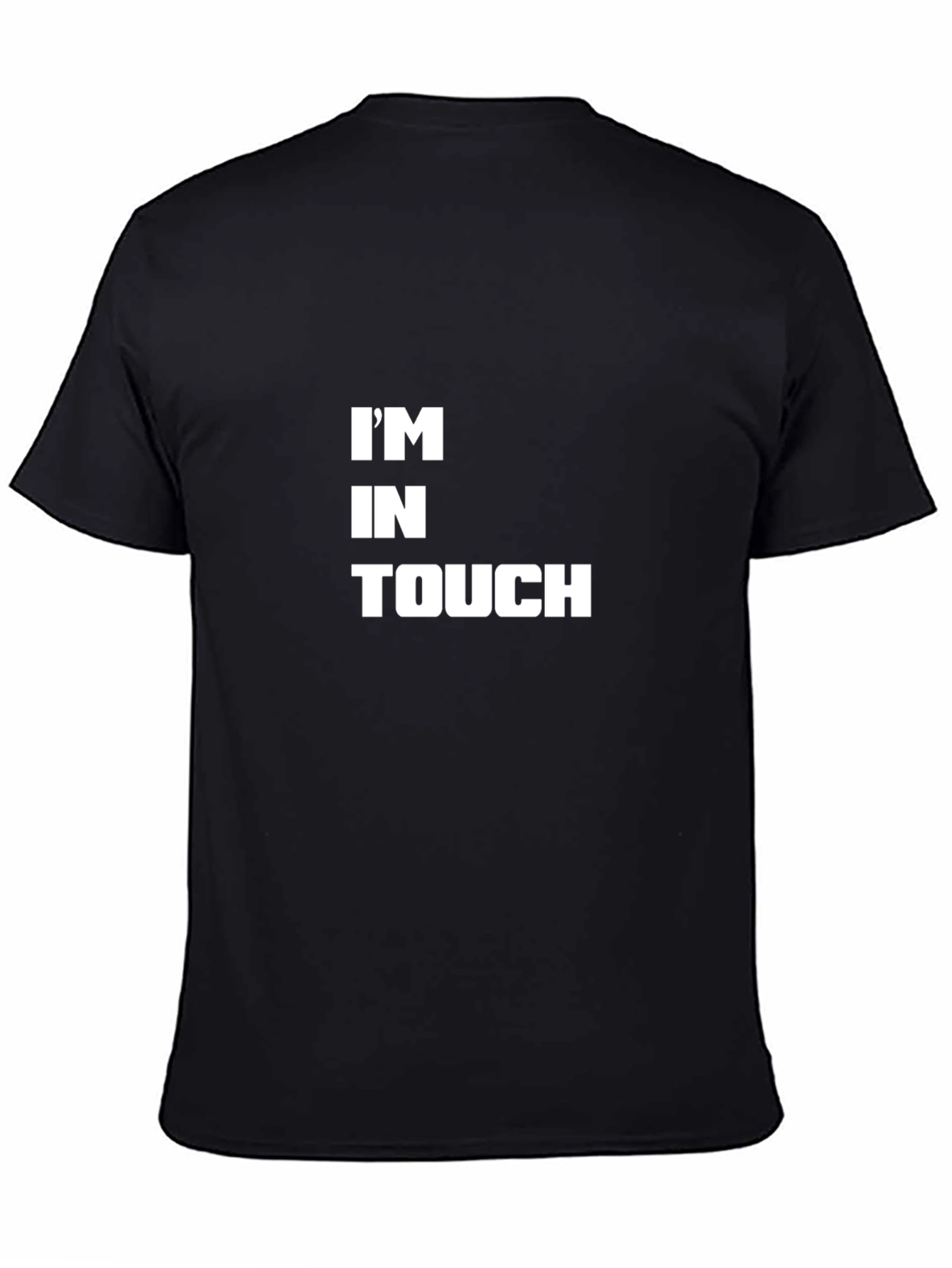 Im In Touch Graphic Tee - Black Casual Shirt