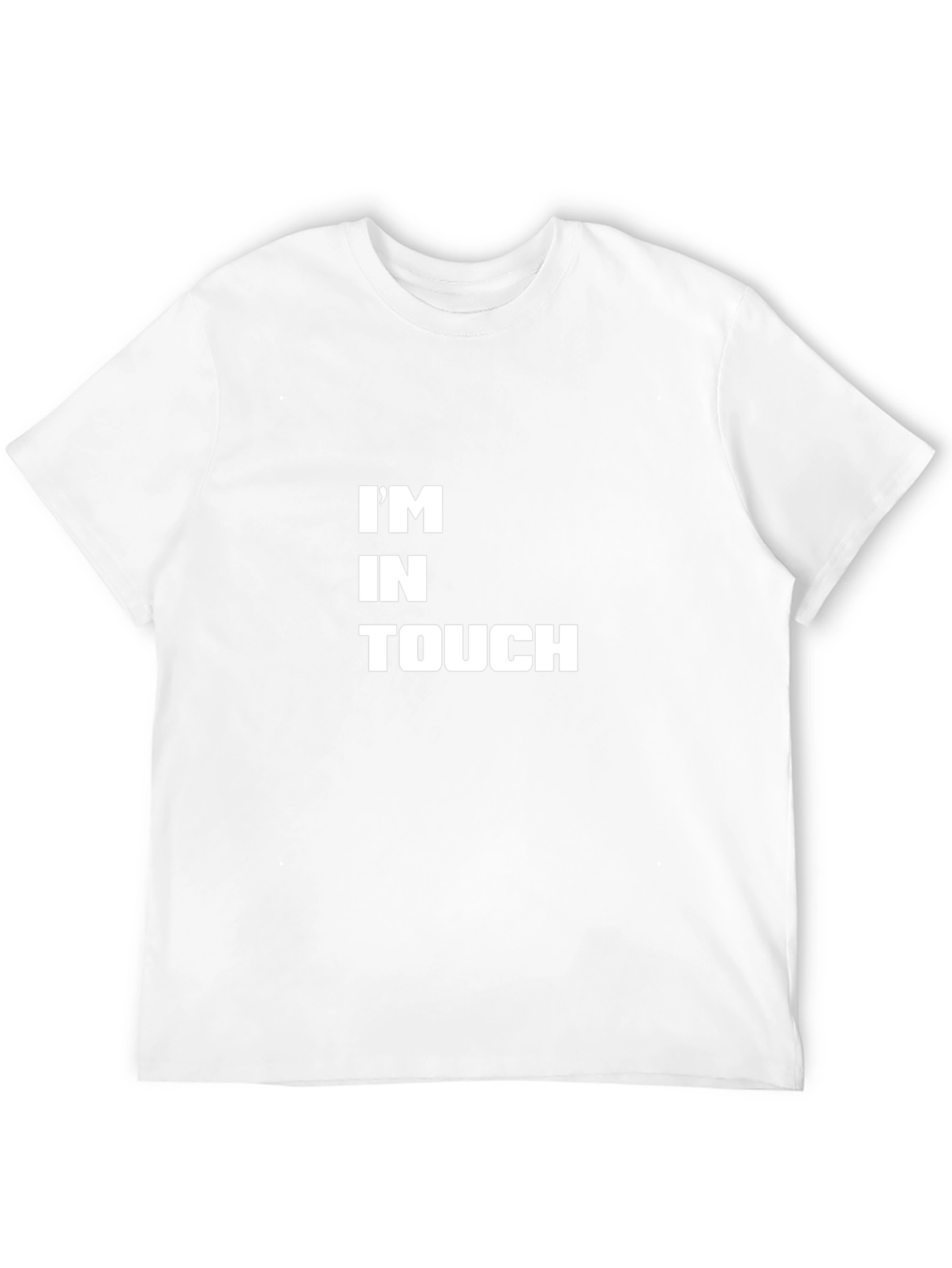 Im In Touch Graphic Tee - Black Casual Shirt
