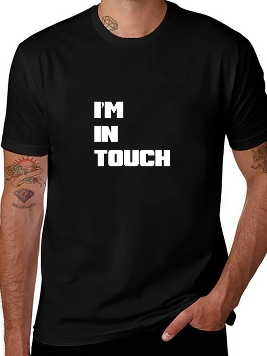 Im In Touch Graphic Tee - Black Casual Shirt