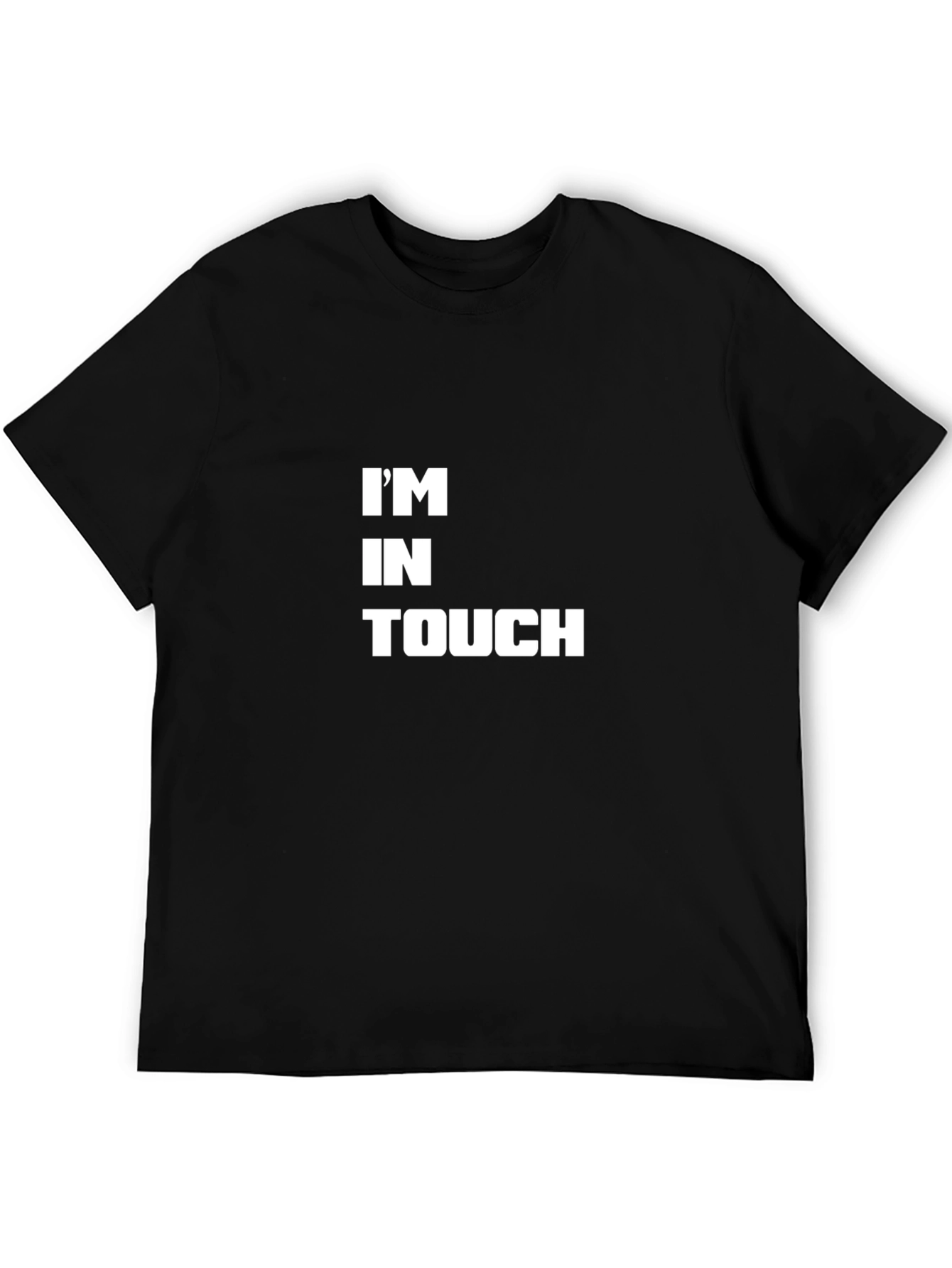 Im In Touch Graphic Tee - Black Casual Shirt