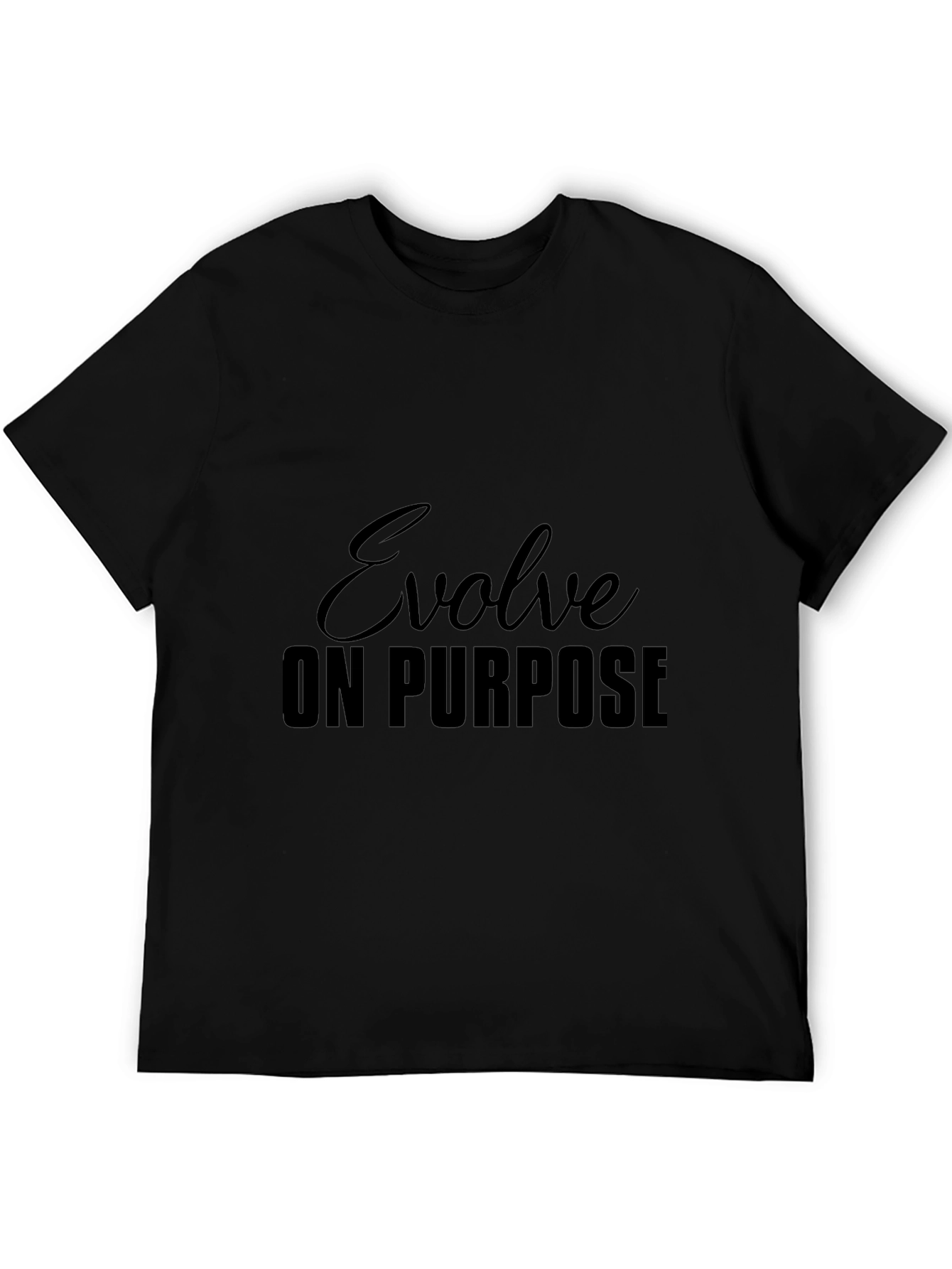 Evolve On Purpose Black Graphic Tee