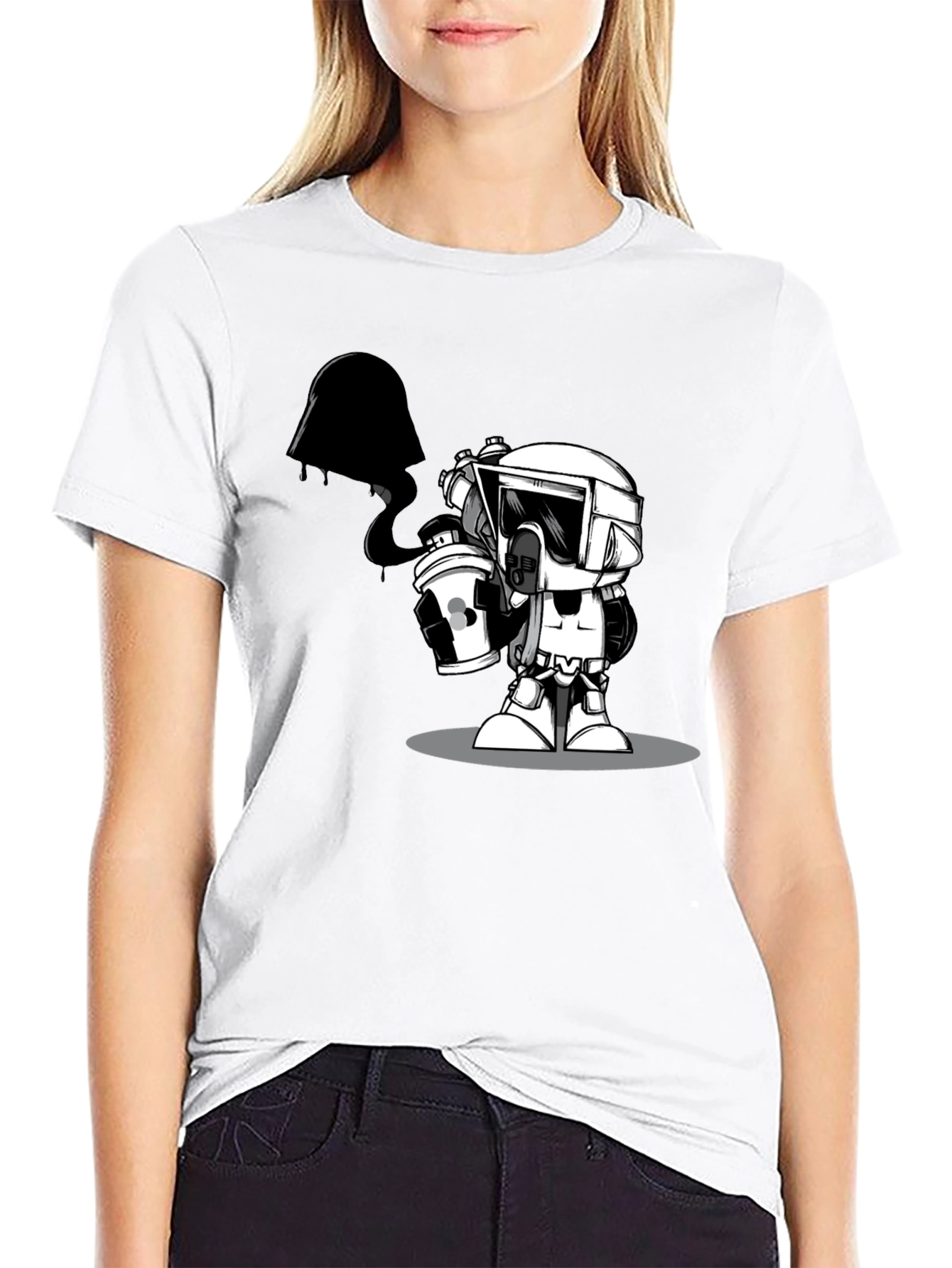 Star Wars Graffiti T-Shirt - Unisex Black Tee