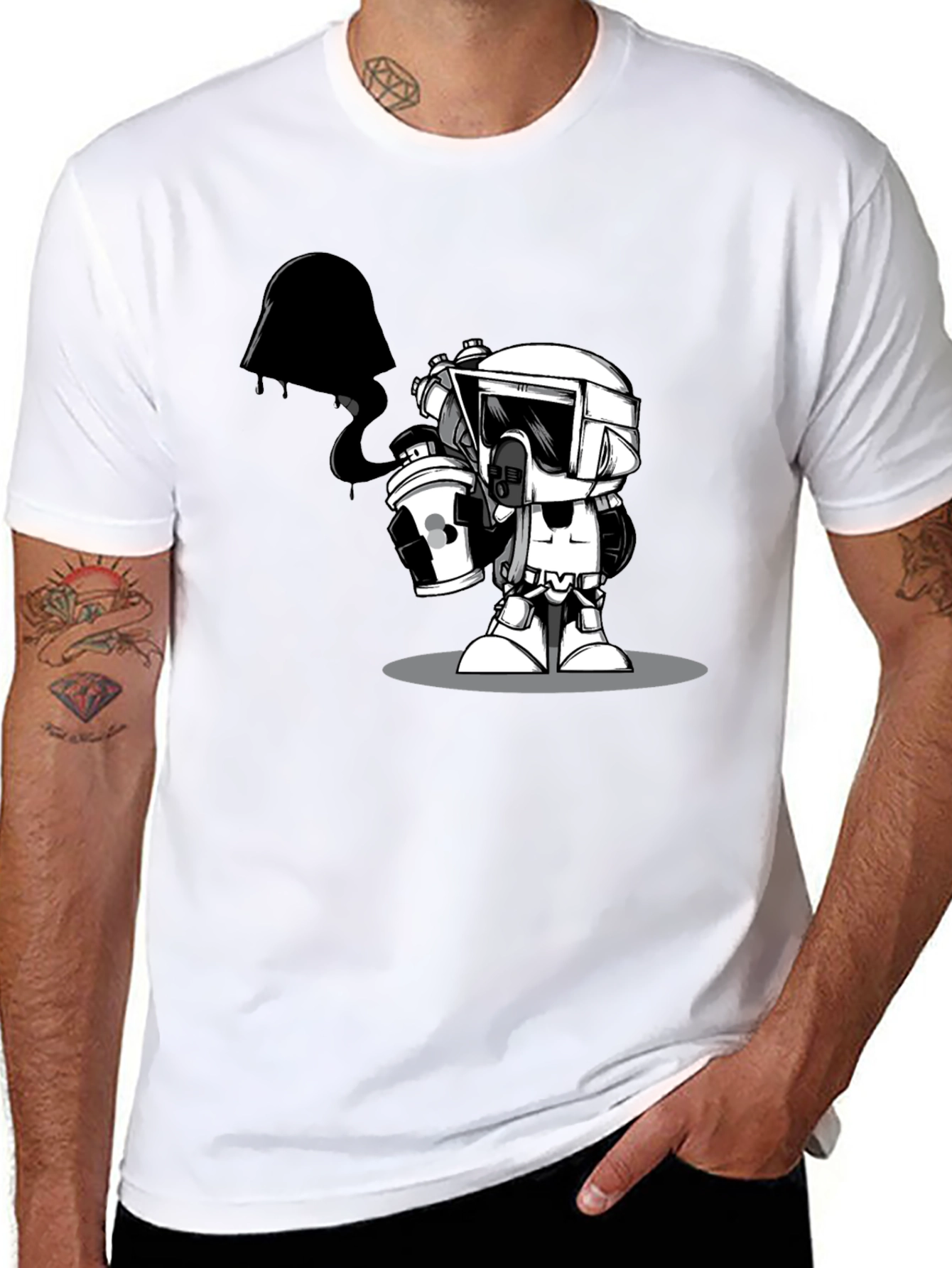 Star Wars Graffiti T-Shirt - Unisex Black Tee