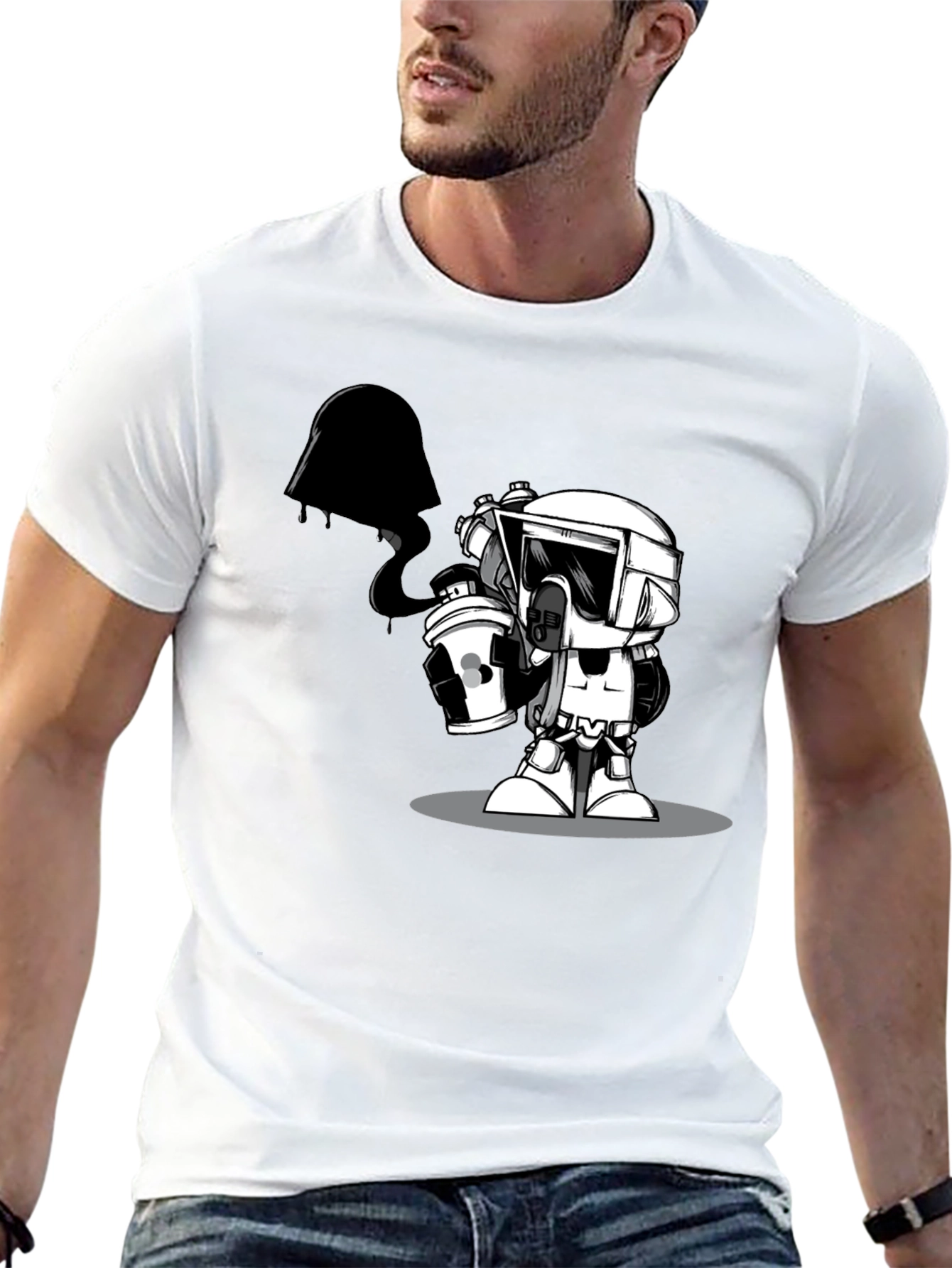 Star Wars Graffiti T-Shirt - Unisex Black Tee