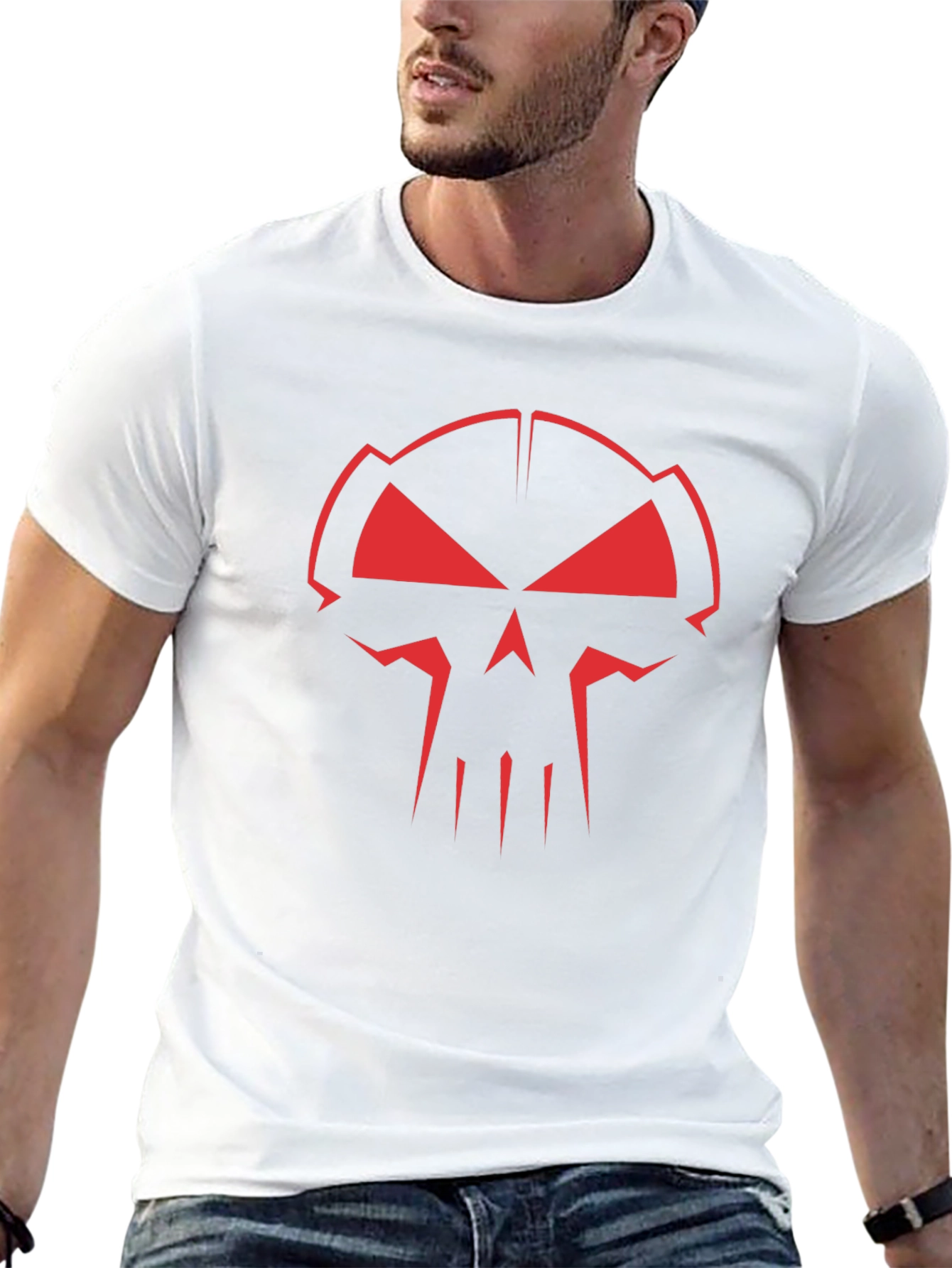 Red Skull Graphic Black T-Shirt