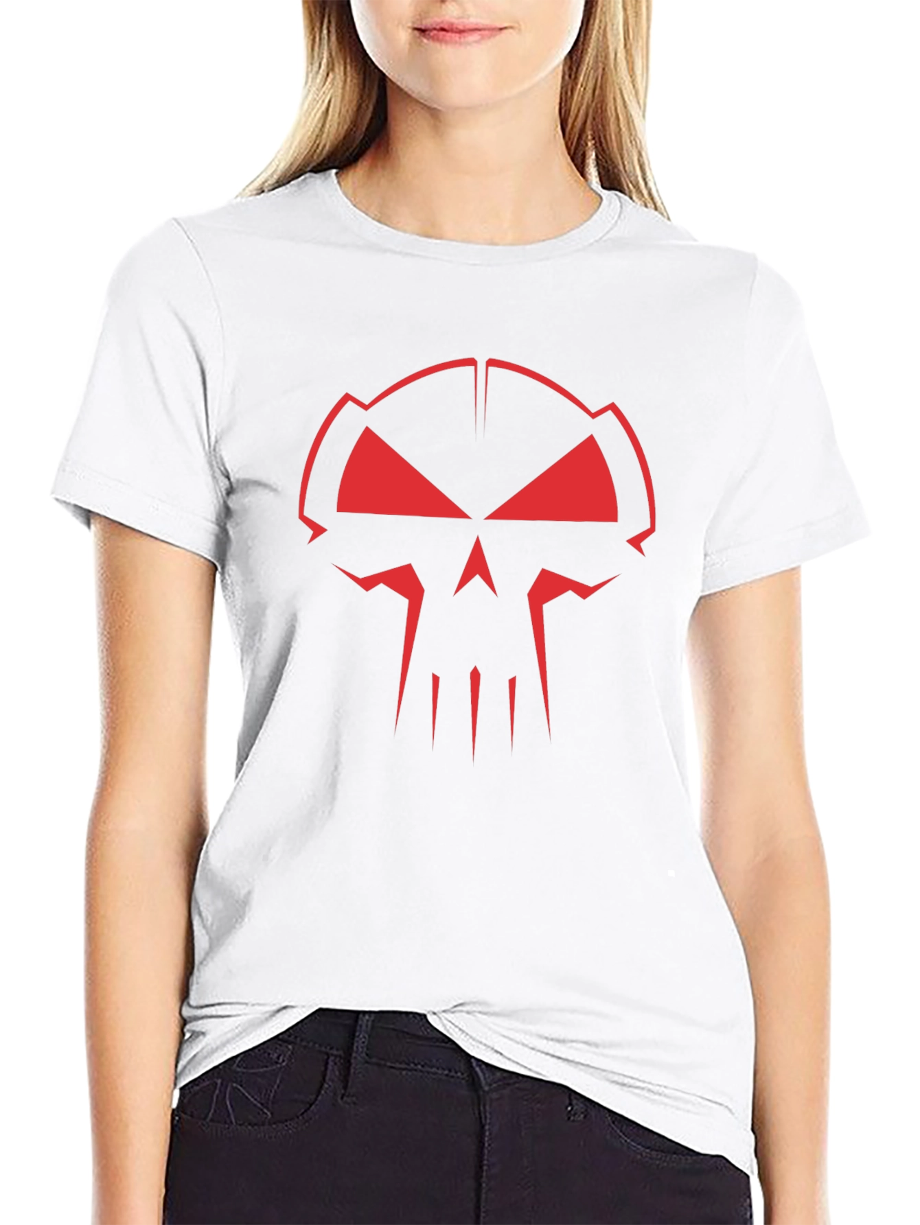 Red Skull Graphic Black T-Shirt