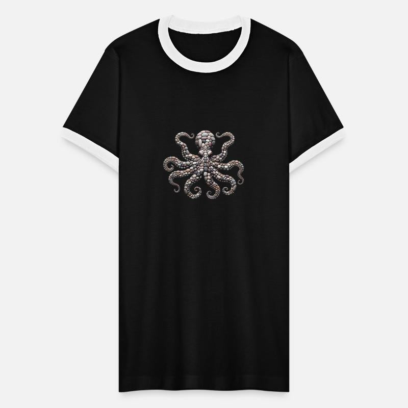 Tentacle Embrace - Octopus Pebble Mosaic