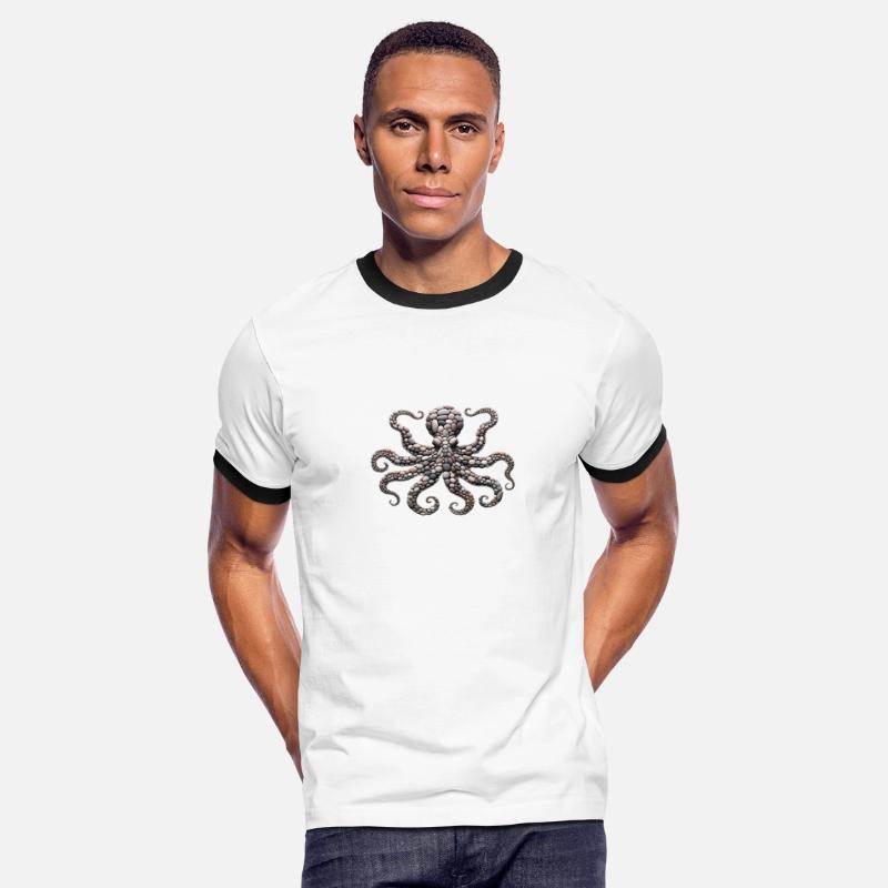 Tentacle Embrace - Octopus Pebble Mosaic