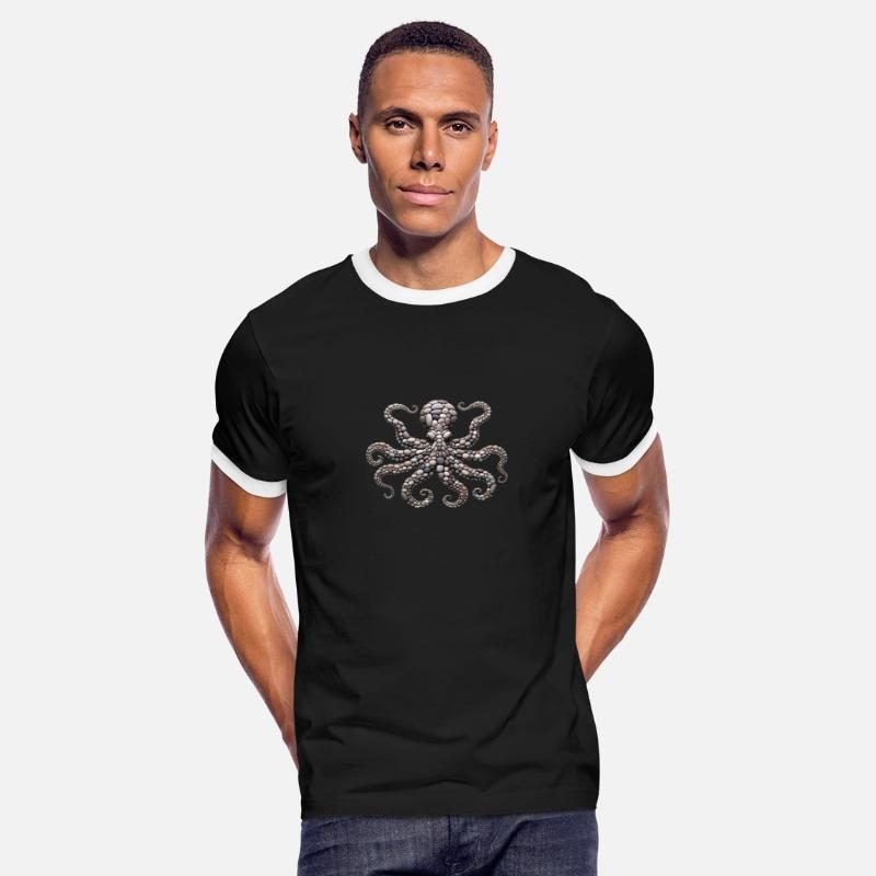Tentacle Embrace - Octopus Pebble Mosaic