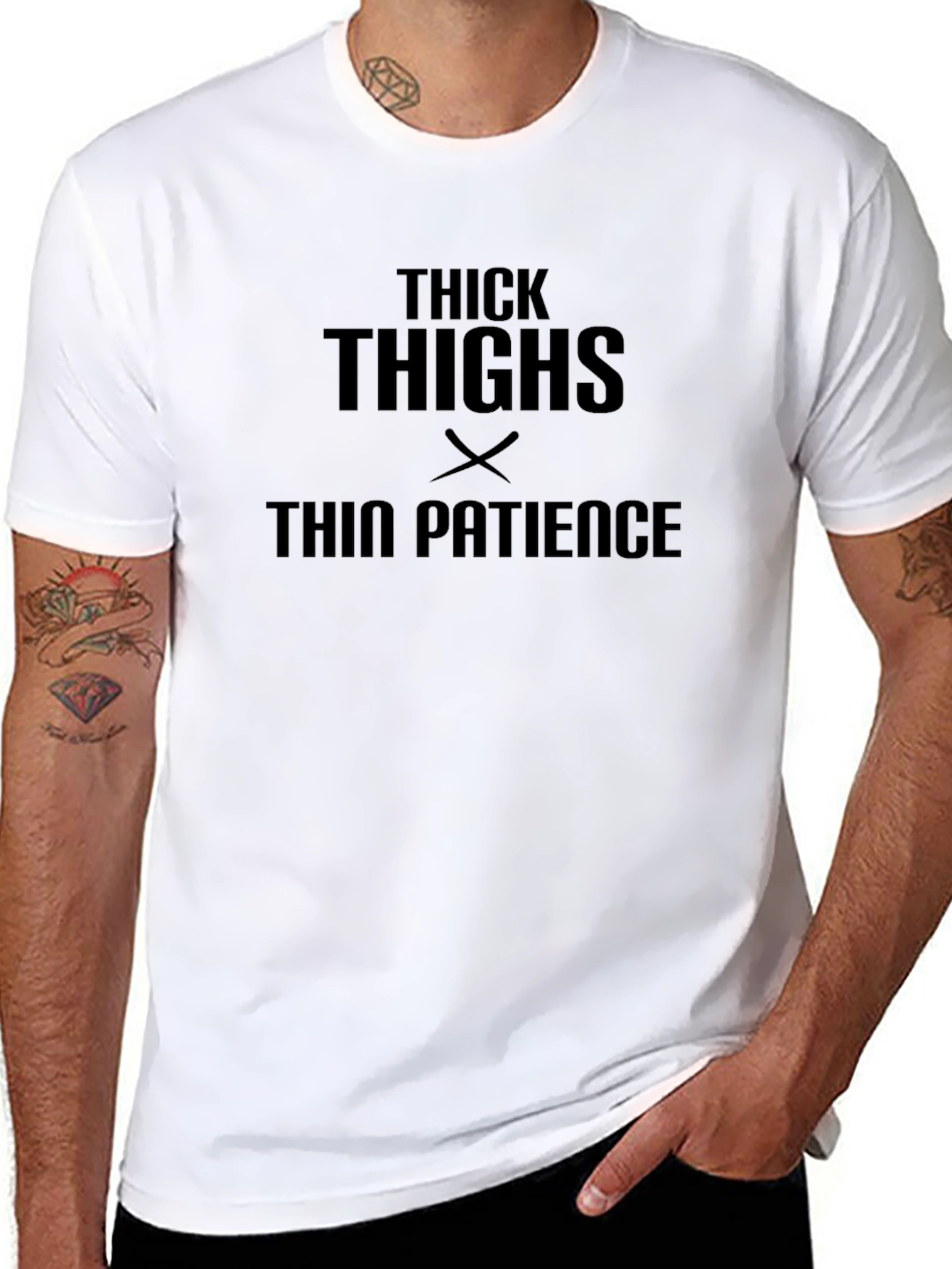 Thick Thighs Thin Patience Graphic Tee