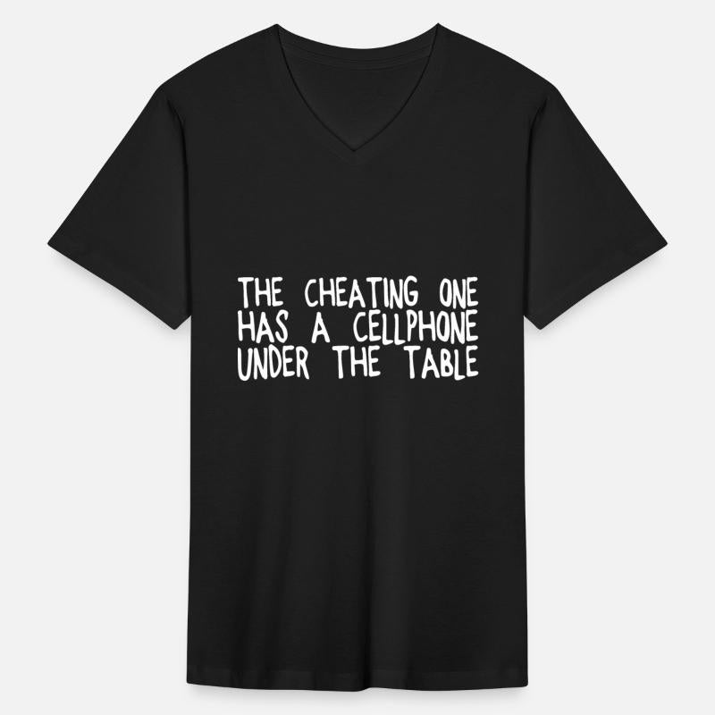 The Cheating One Has A Cellphone Under The Table