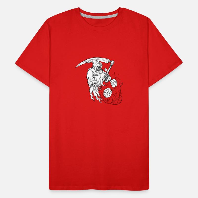 The Grim Reaper Rolling the Dice Drawing