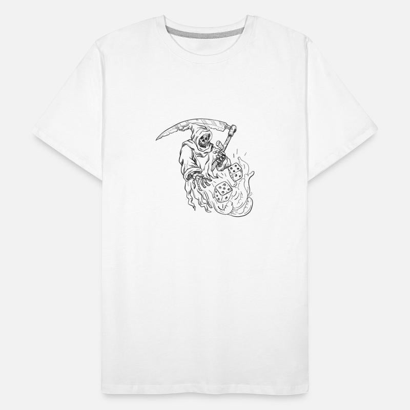 The Grim Reaper Rolling the Dice Drawing