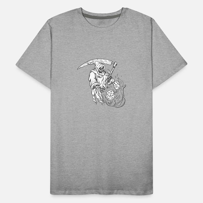 The Grim Reaper Rolling the Dice Drawing
