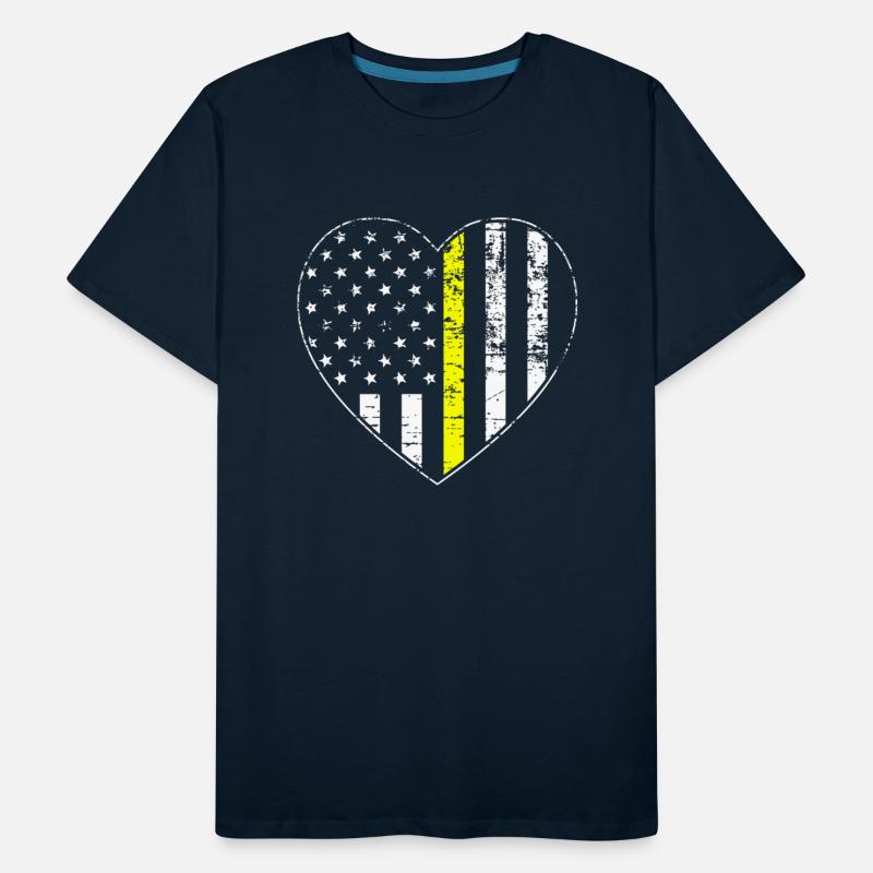 Thin Gold Line Distressed American Flag Heart