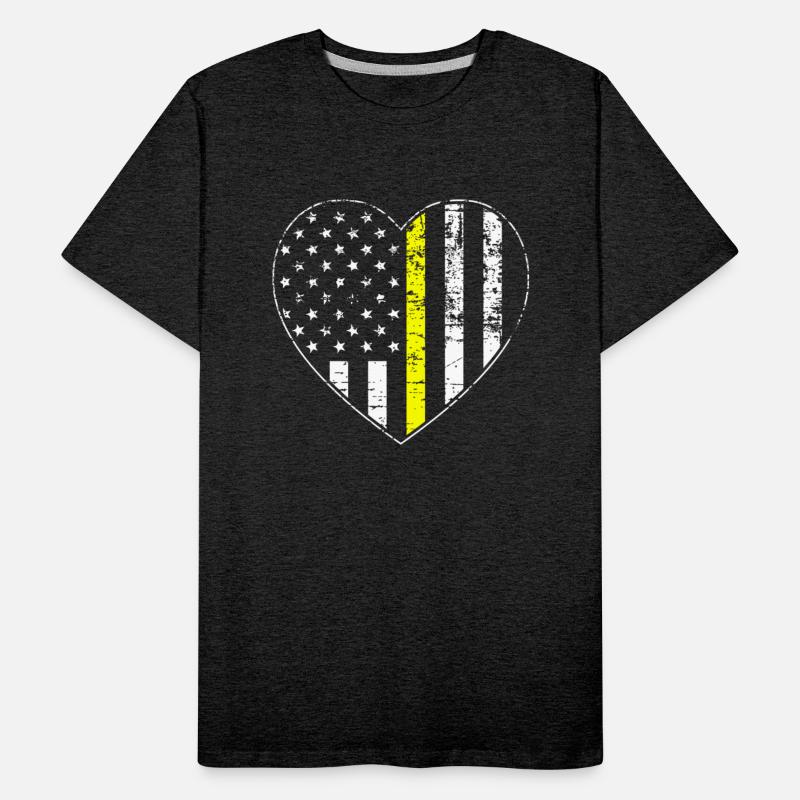 Thin Gold Line Distressed American Flag Heart