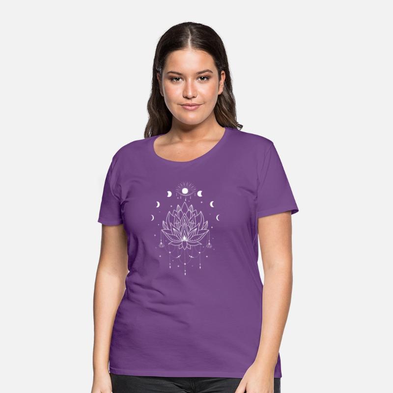Third Eye White Lotus Flower - Moon Cycle Design