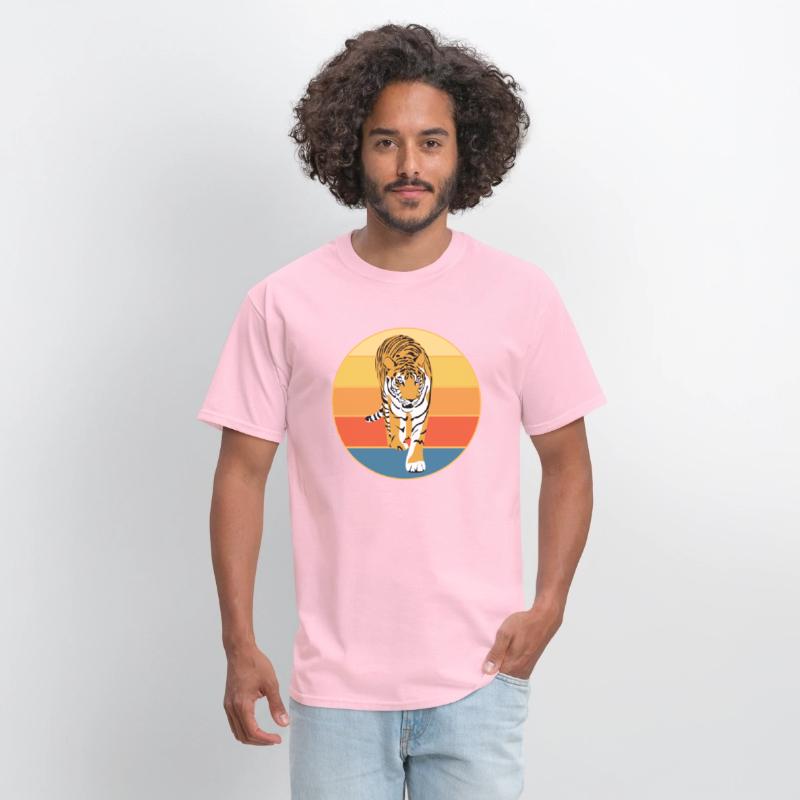 Tiger Big Cat Vintage Retro Sunset
