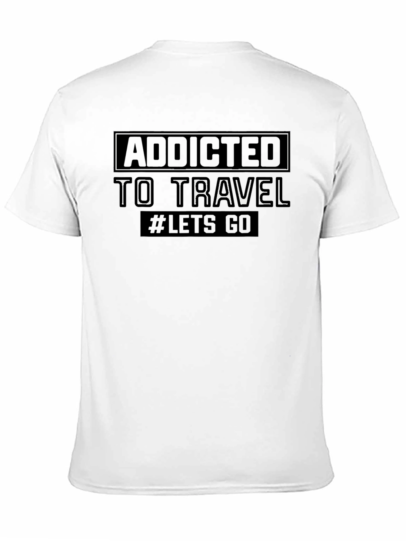 Addicted to Travel Black T-Shirt