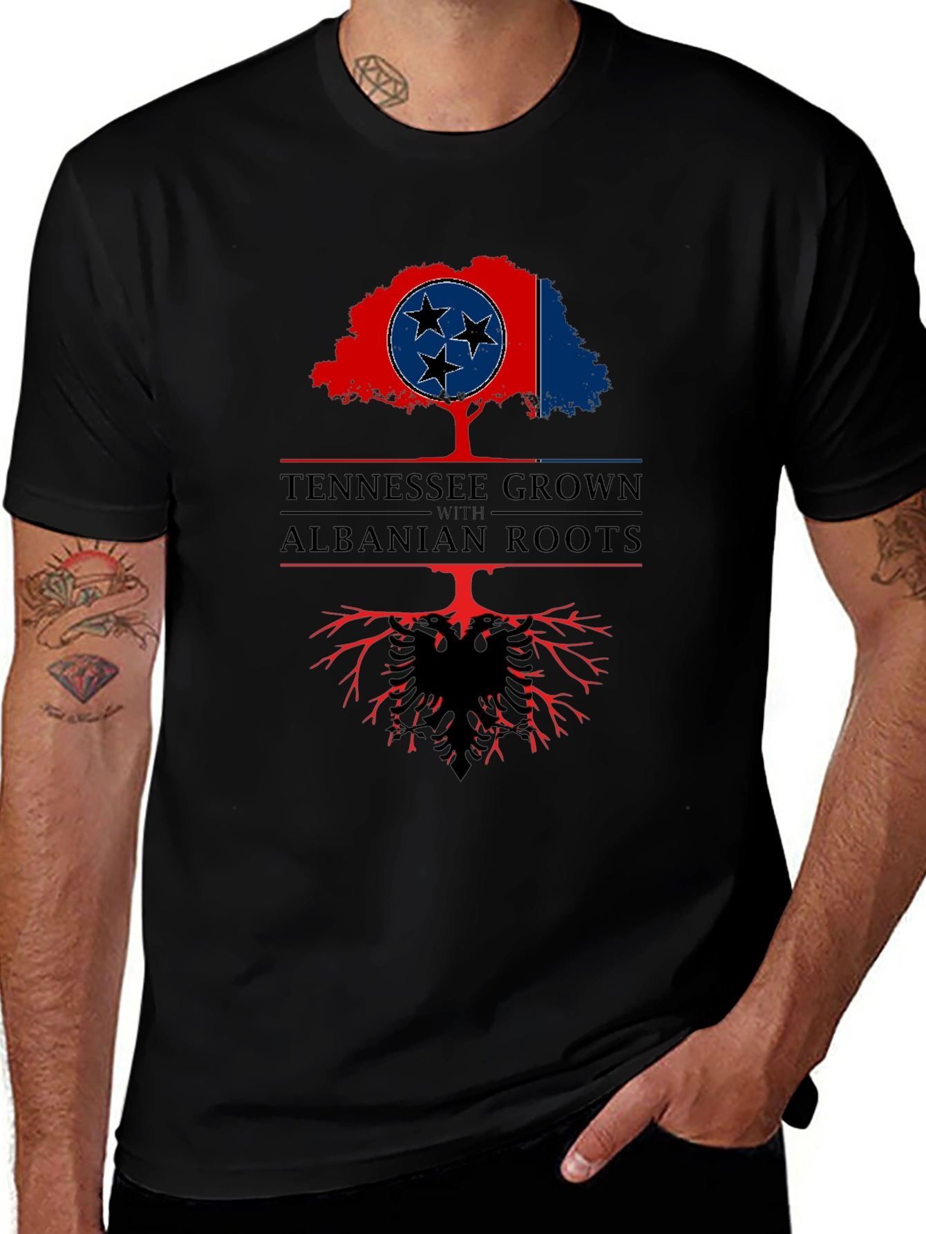 Tennessee Grown with Albanian Roots T-Shirt