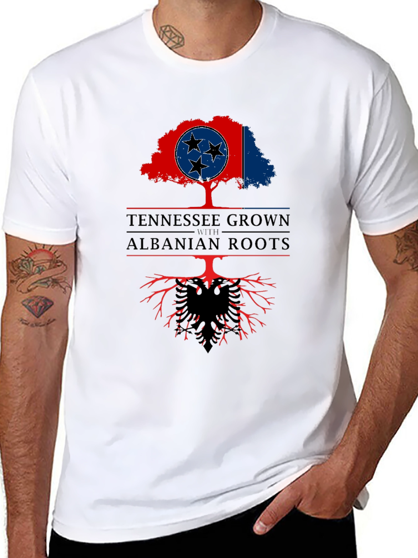 Tennessee Grown with Albanian Roots T-Shirt