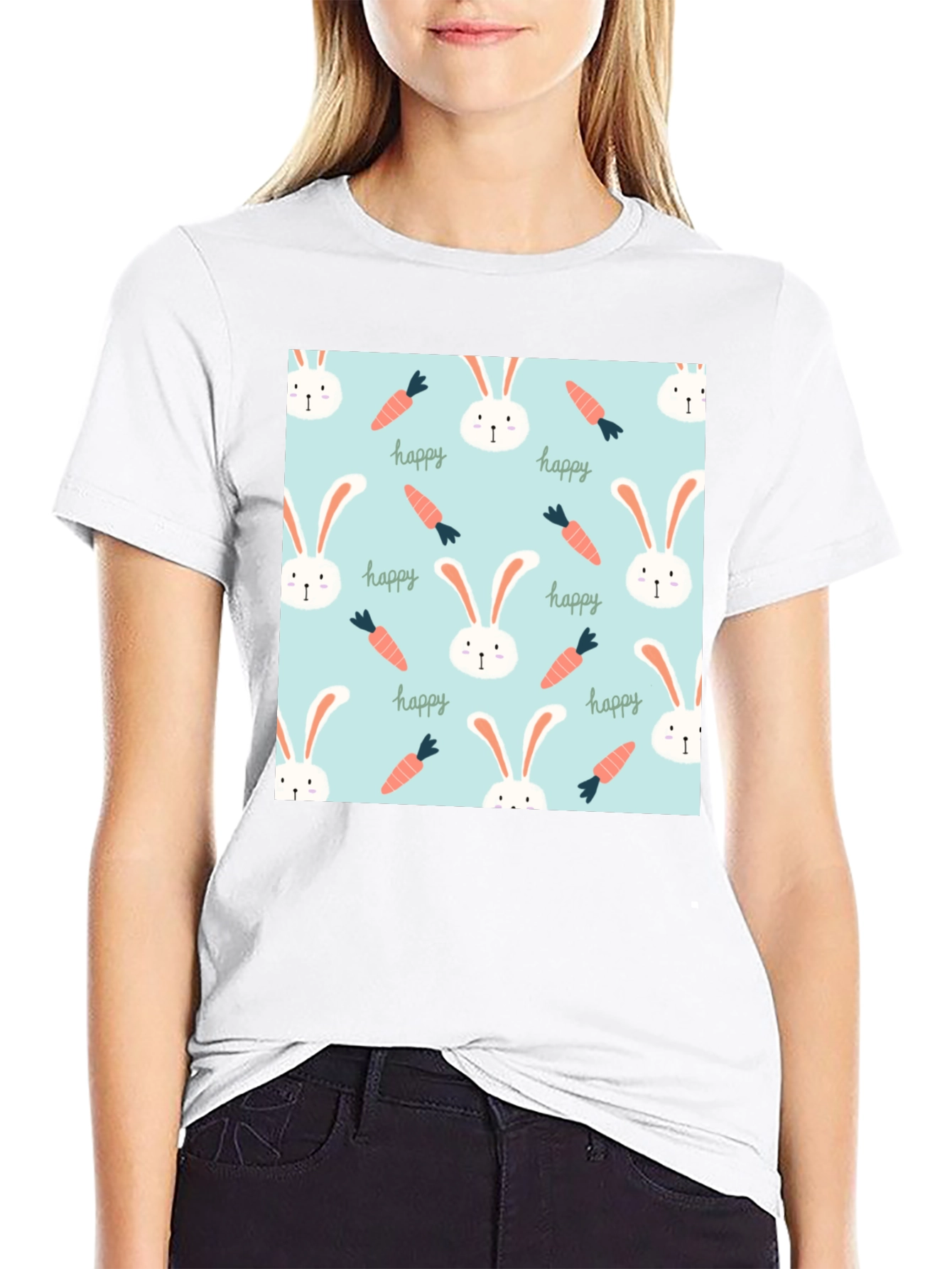 Easter Bunny Pattern T-Shirt