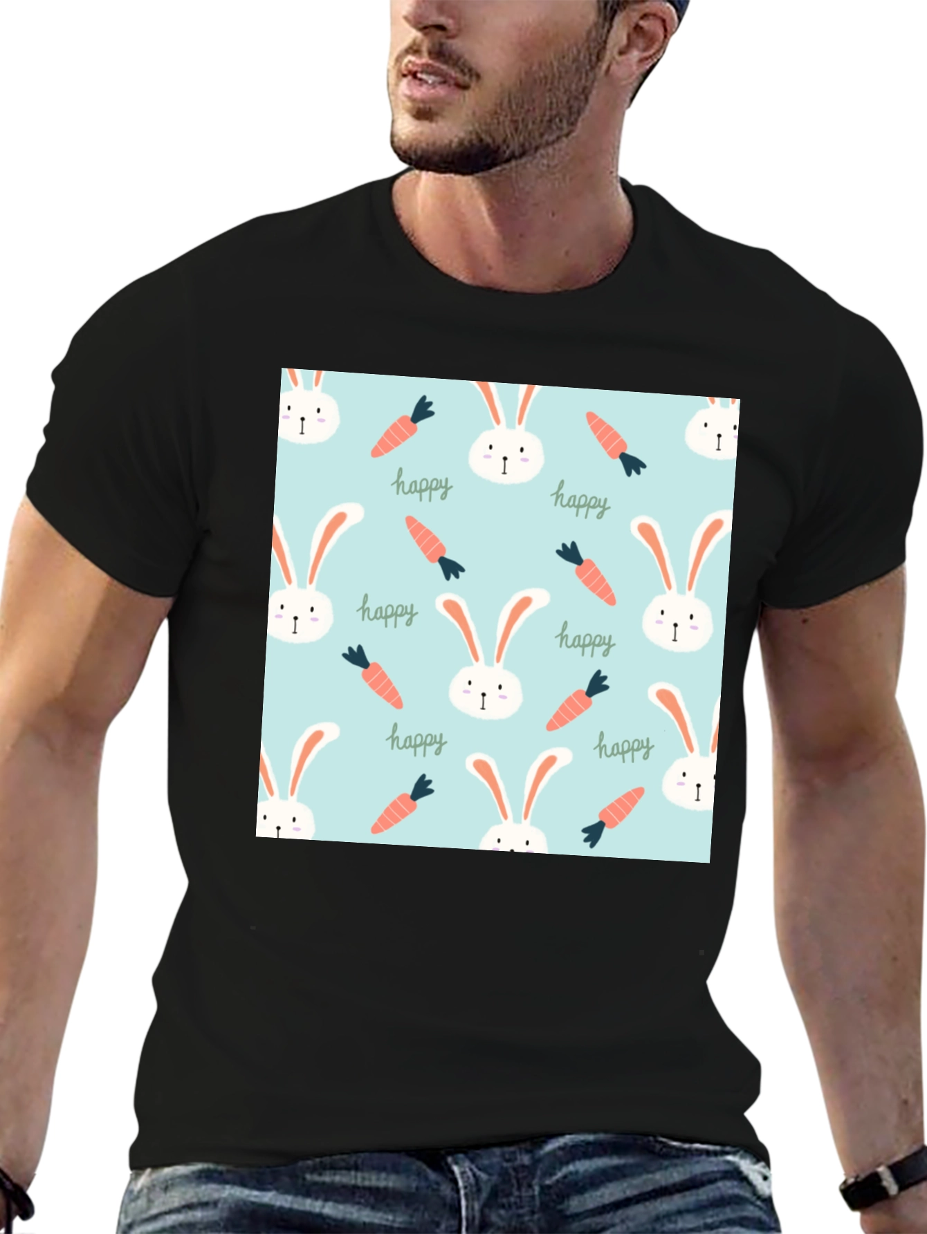 Easter Bunny Pattern T-Shirt