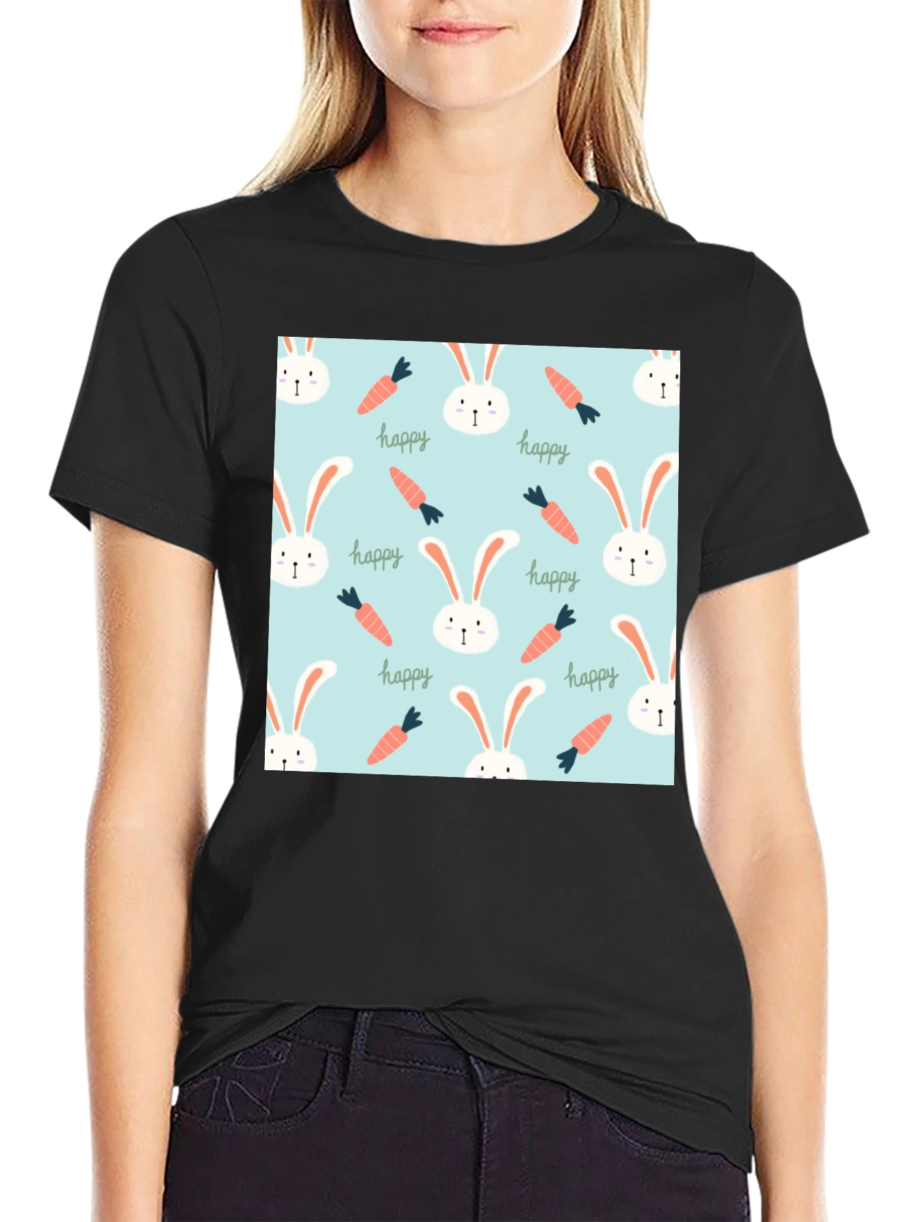 Easter Bunny Pattern T-Shirt