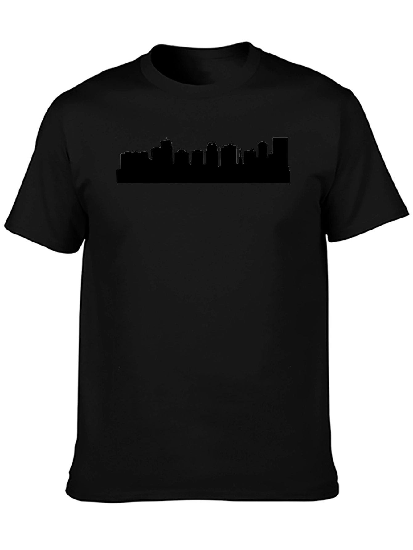 City Skyline Graphic Tee - Black