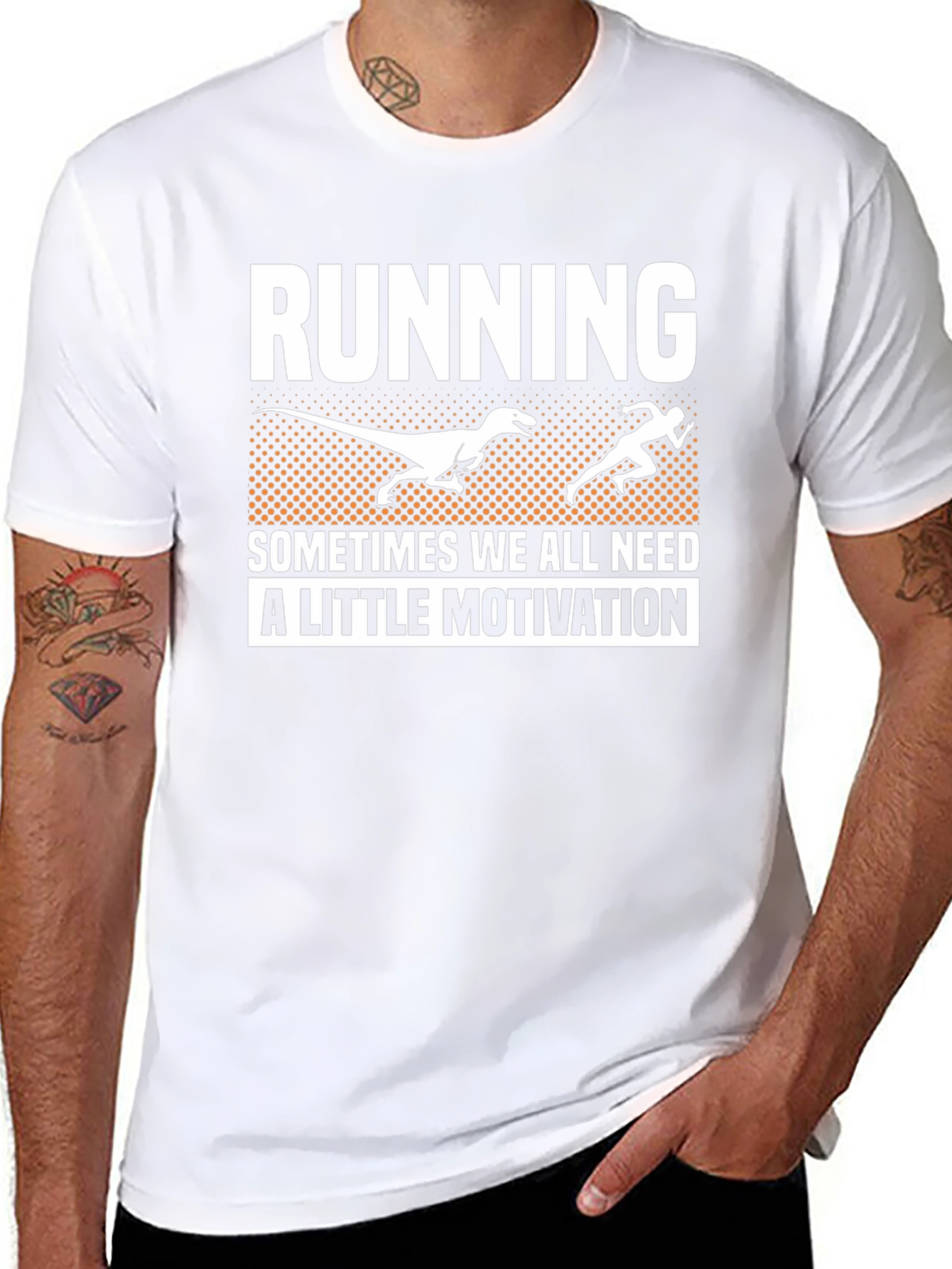Running Dinosaur Motivation T-Shirt