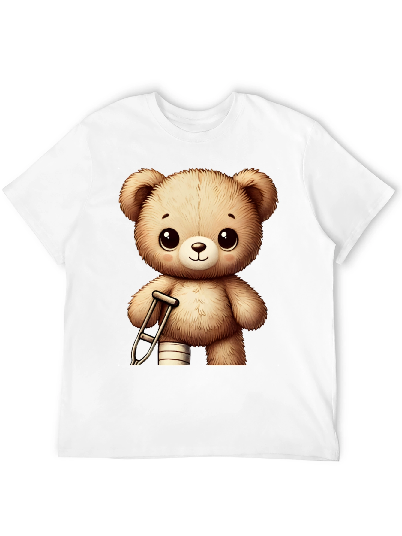 Teddy Bear Graphic T-Shirt - Get Well Soon!